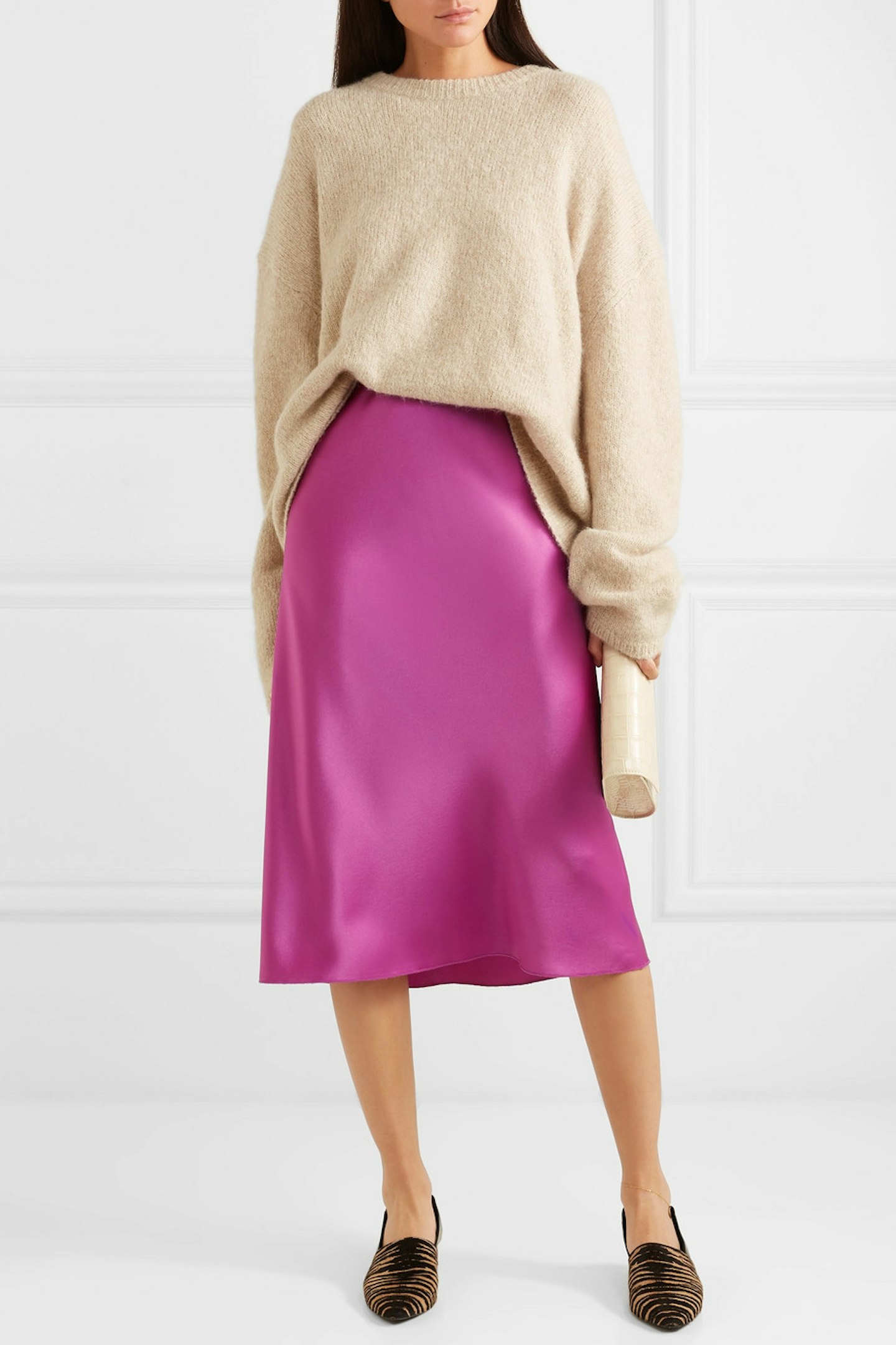 Nanushka, Satin Midi Skirt, £330