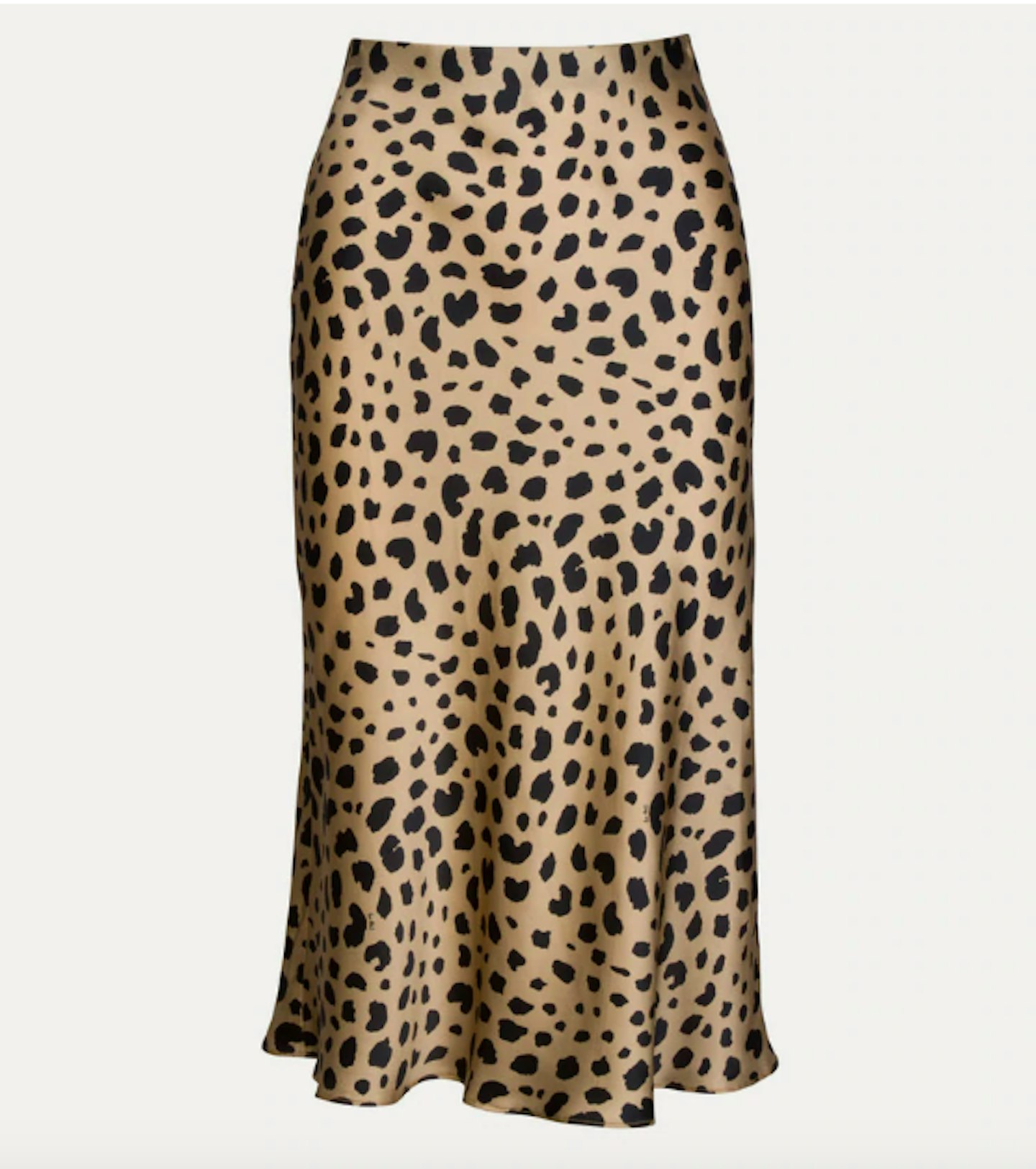 Ru00e9alisation Par, Leopard Print Satin Midi Skirt, £137.29