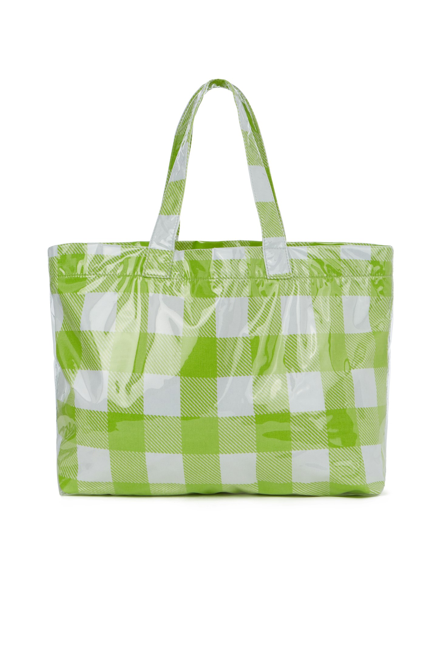 Gingham Vinyl Shopper, £30