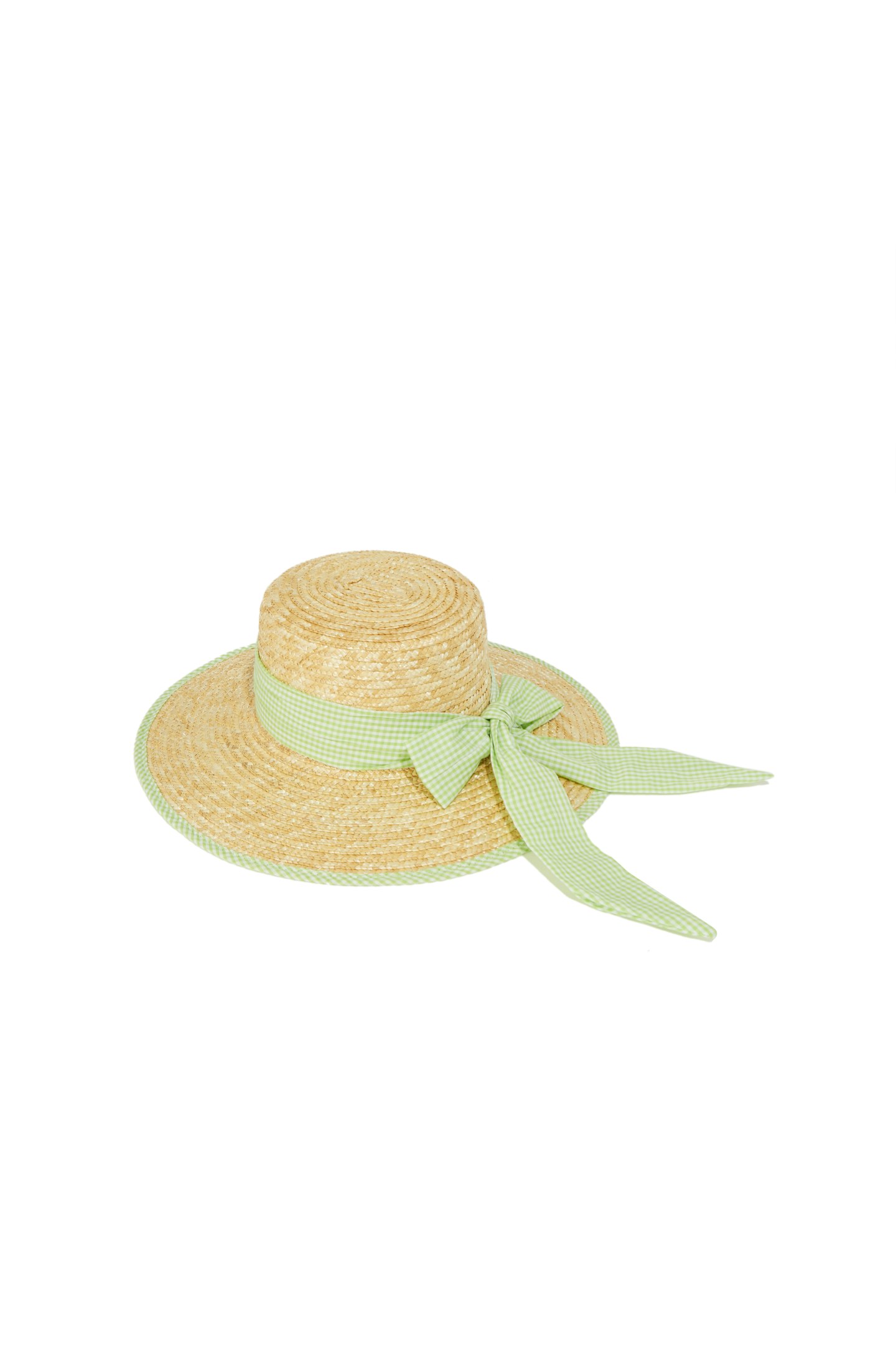 Sunhat with Gingham Ribbon, £25