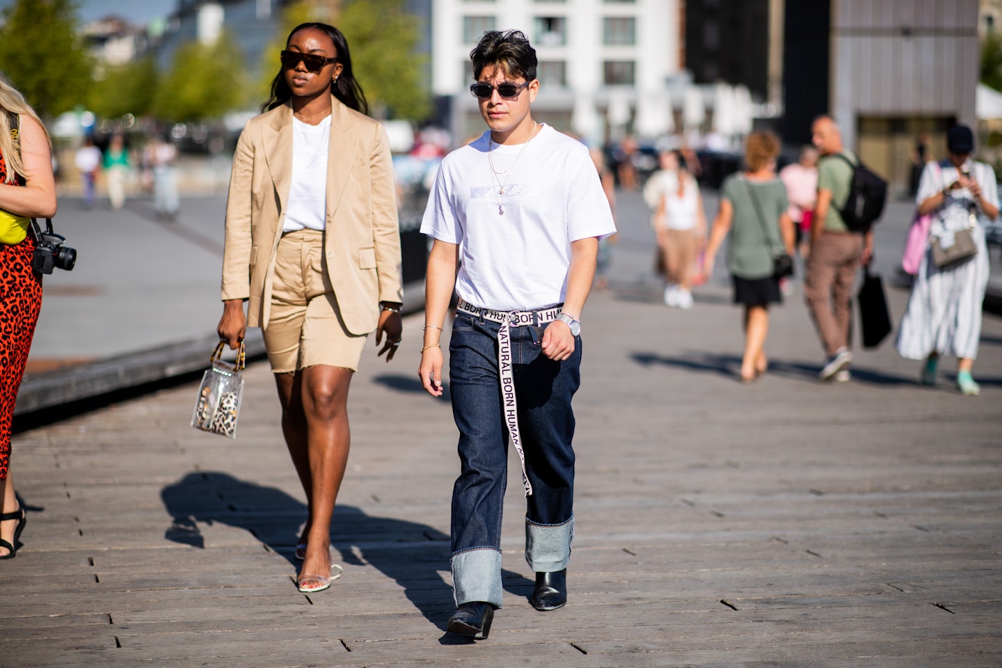 shorts suit street style 