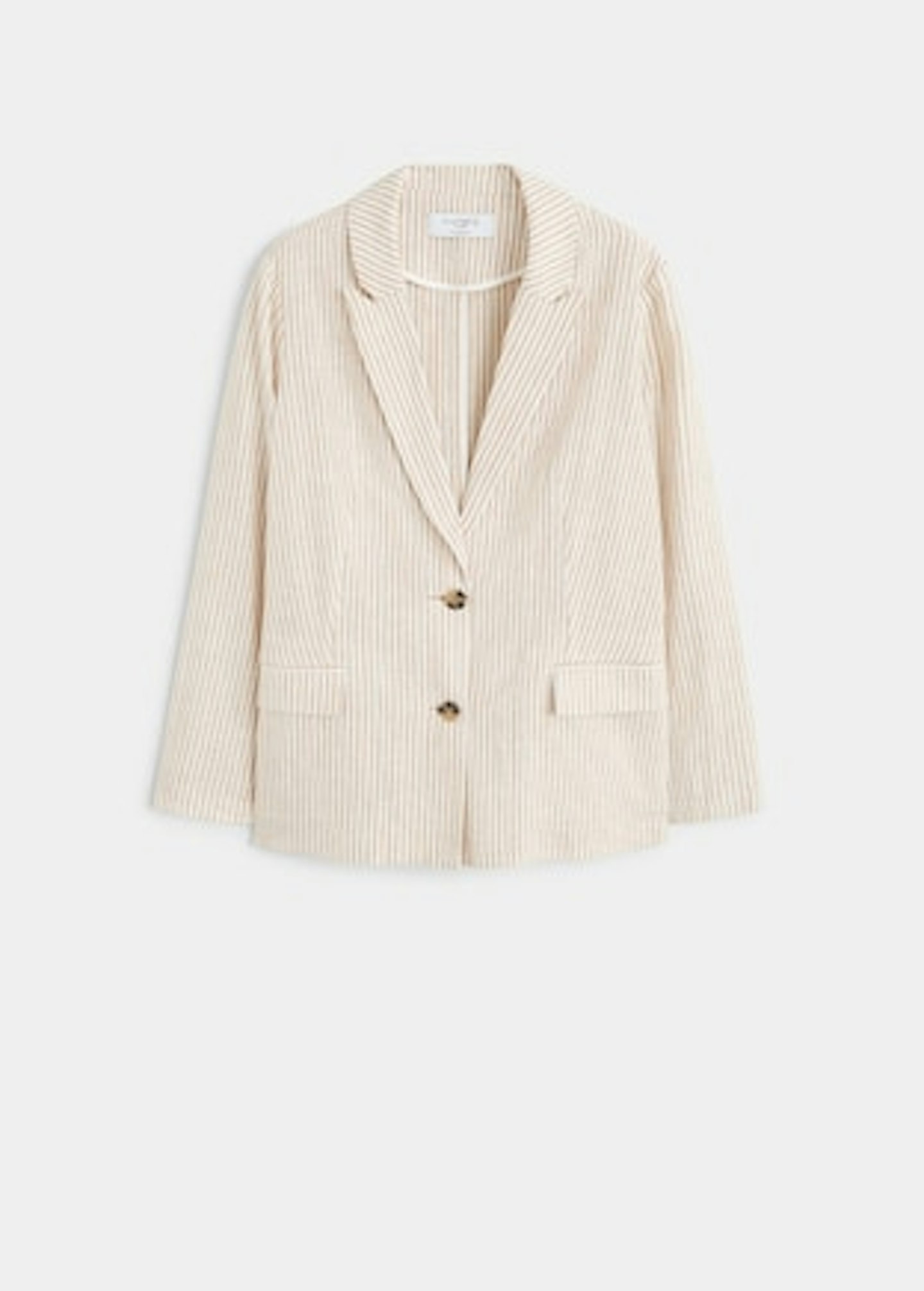 Violeta, Striped Linen Blazer, £69.99