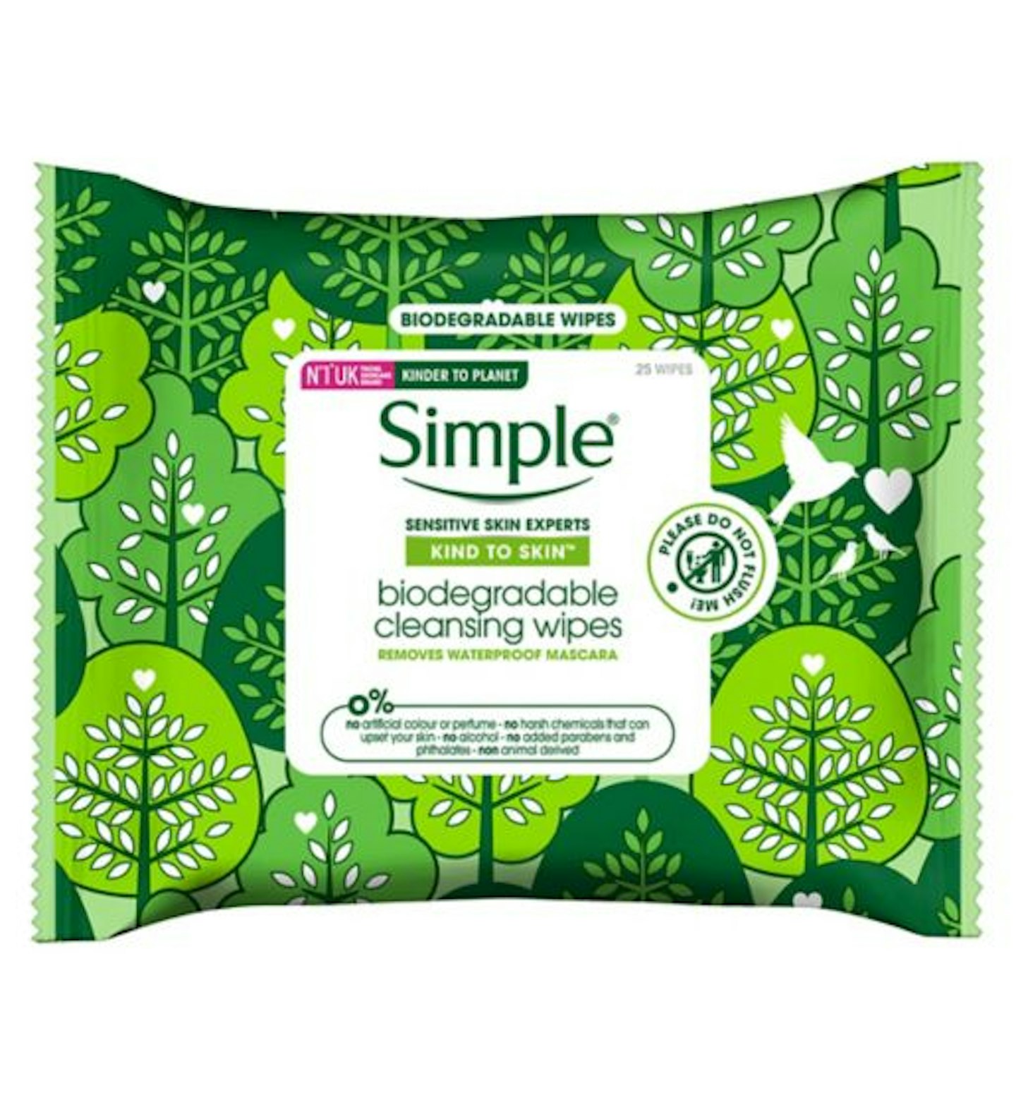 Simple, Biodegradable Face Wipes, £2