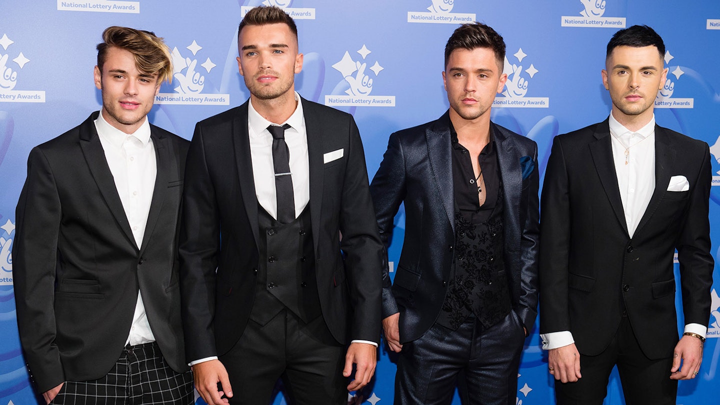 Casey with Union J in 2016