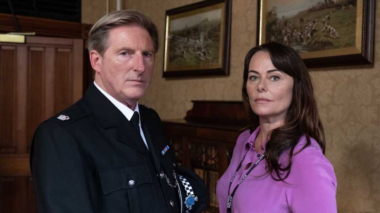 Adrian Dunbar and Polly Walker