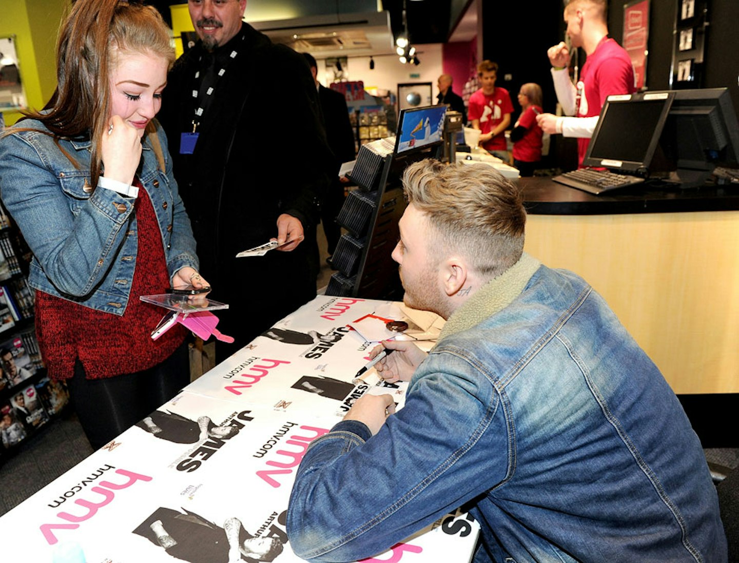 James Arthur signing
