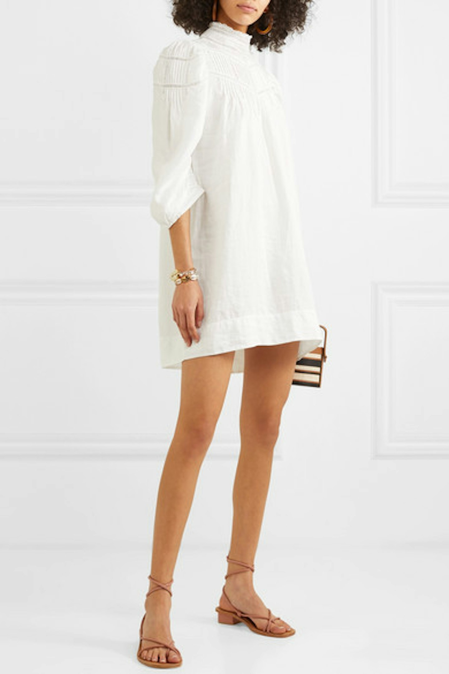 Georgia Lace-Trimmed Mini Dress, £265