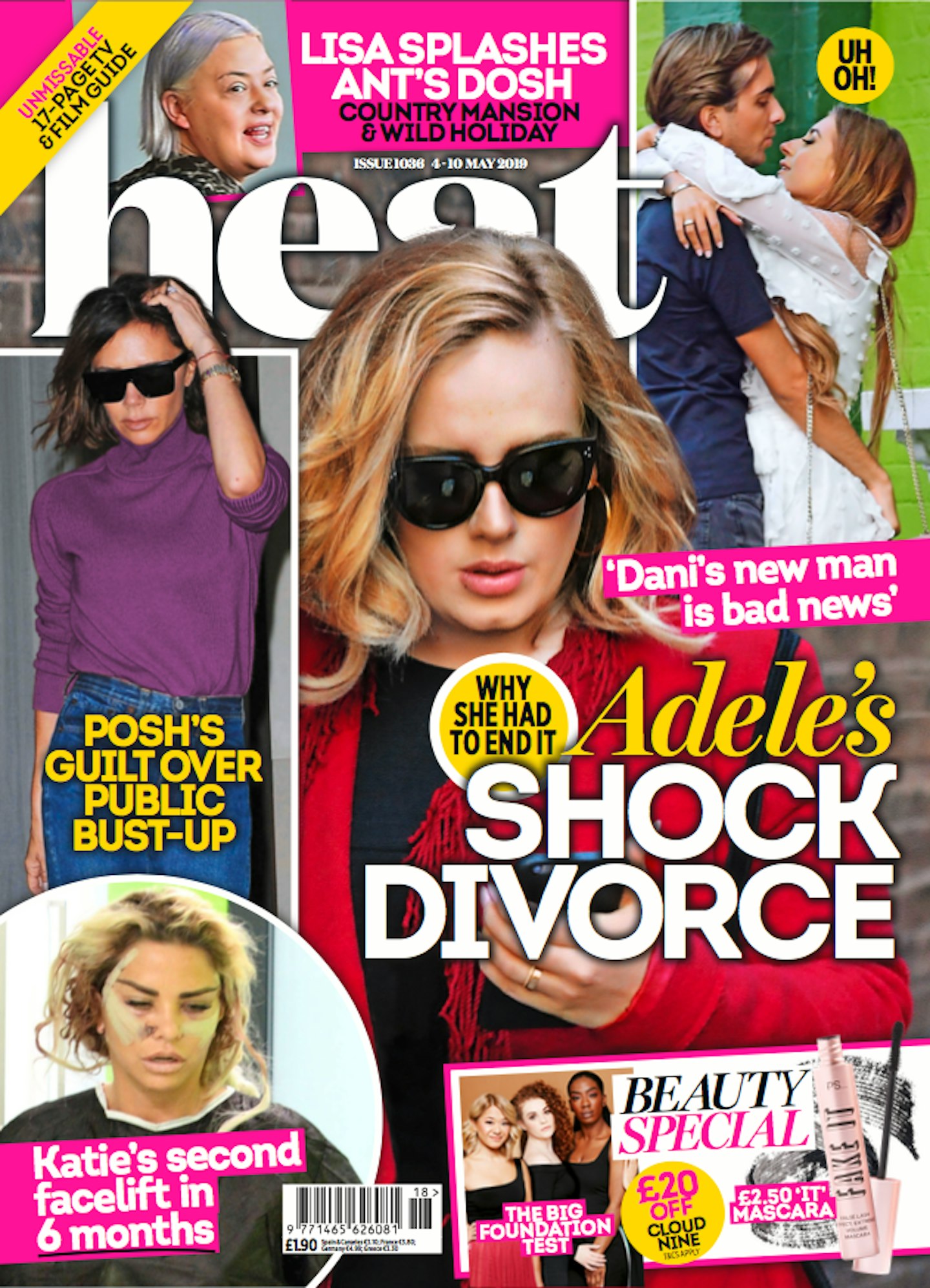 heat magazine cover adele divorce