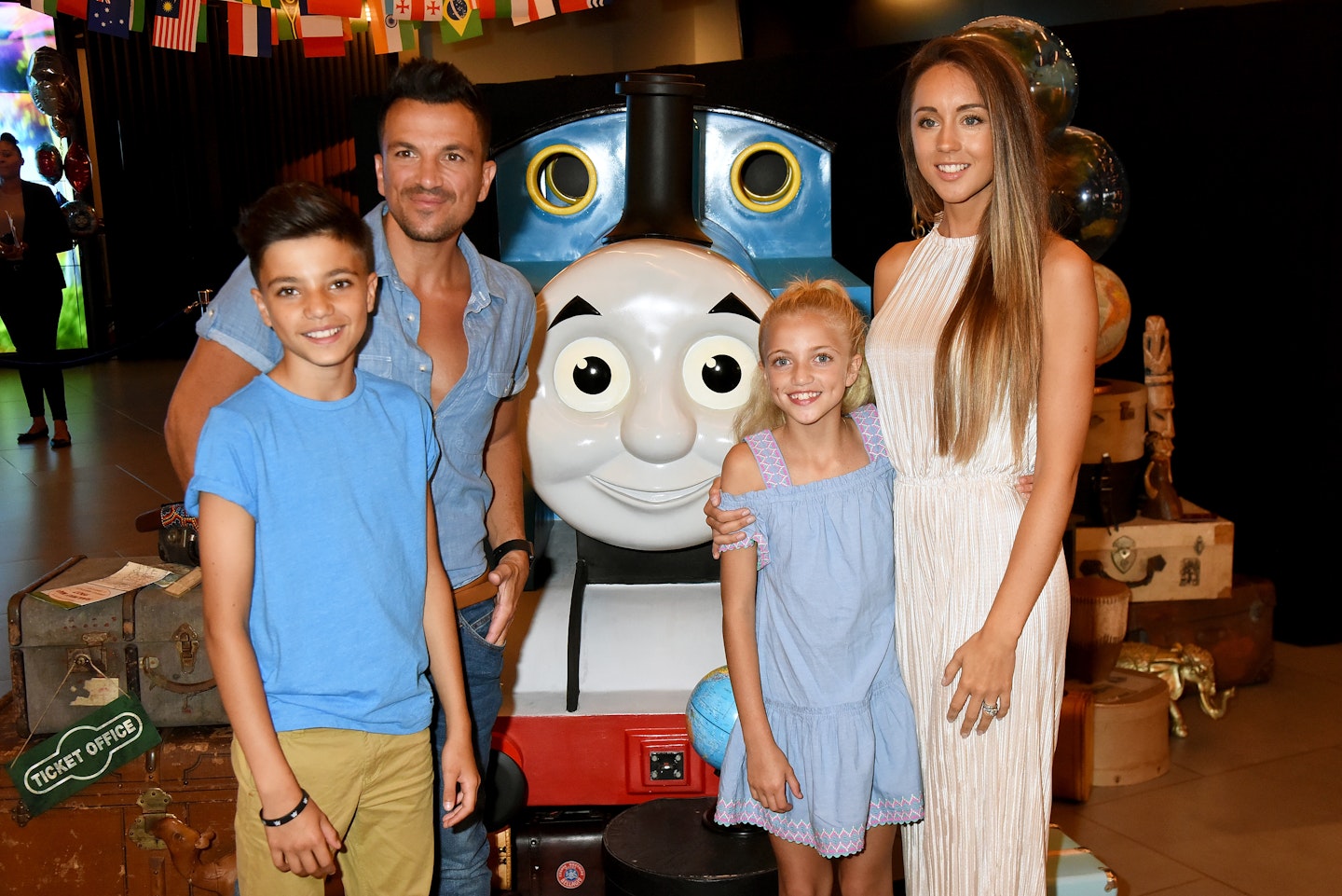 Peter Andre with wife Emily and children Junior and Princess