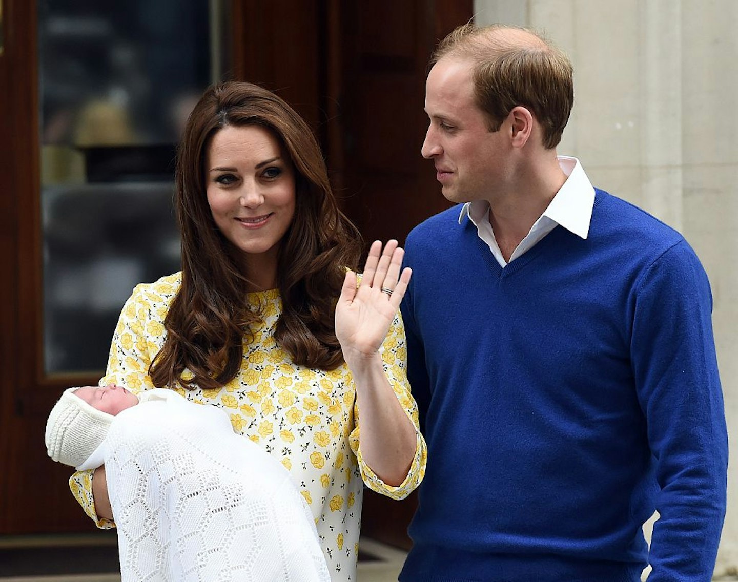 Kate Middleton and Prince William present their royal baby