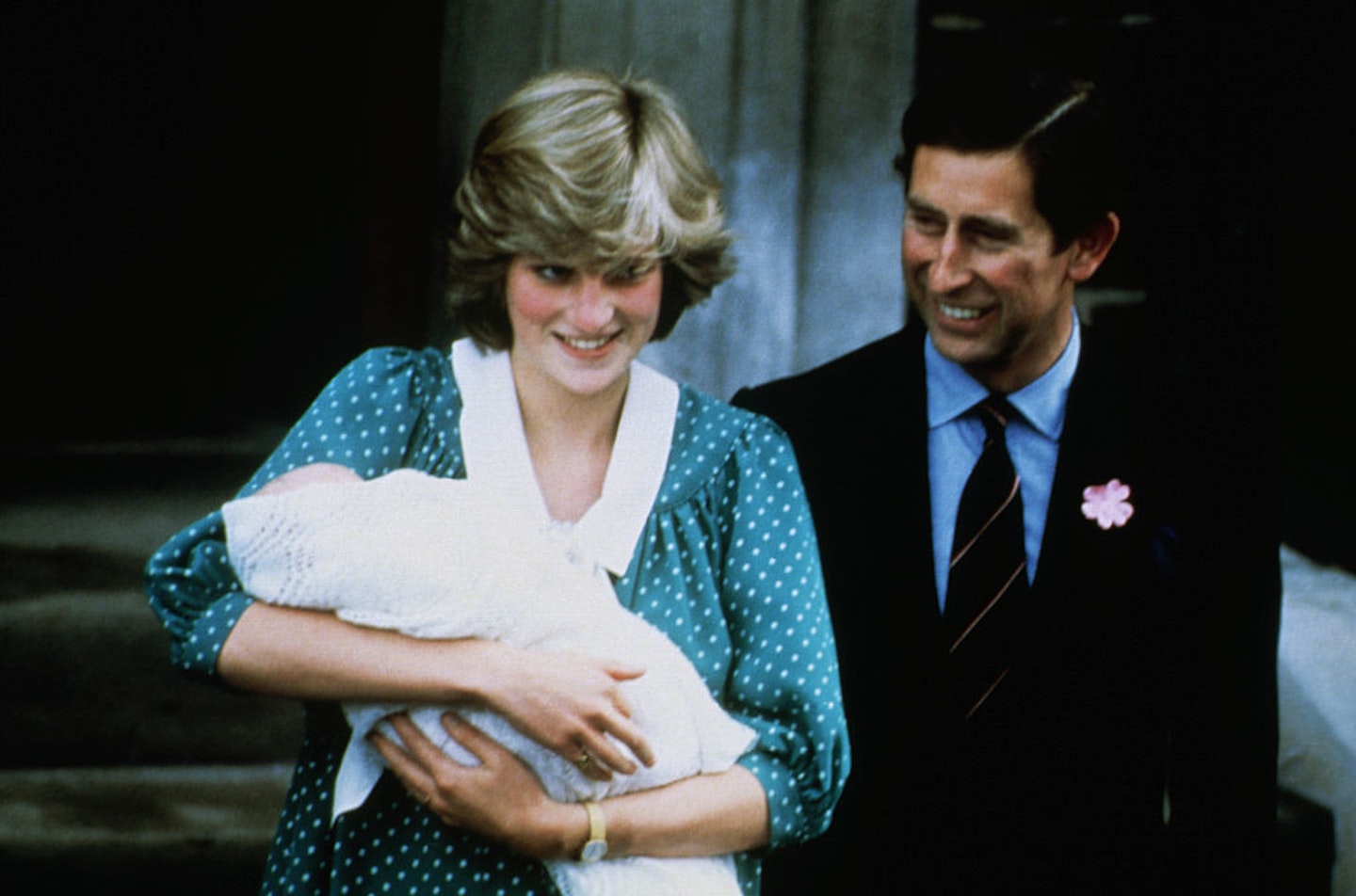 Diana and Charles present Prince William