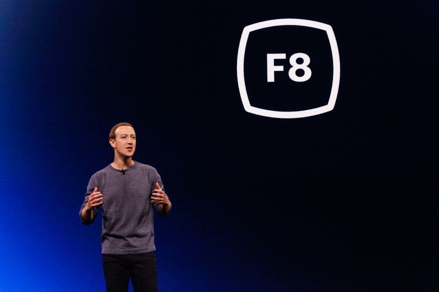 Mark Zuckerberg at F8