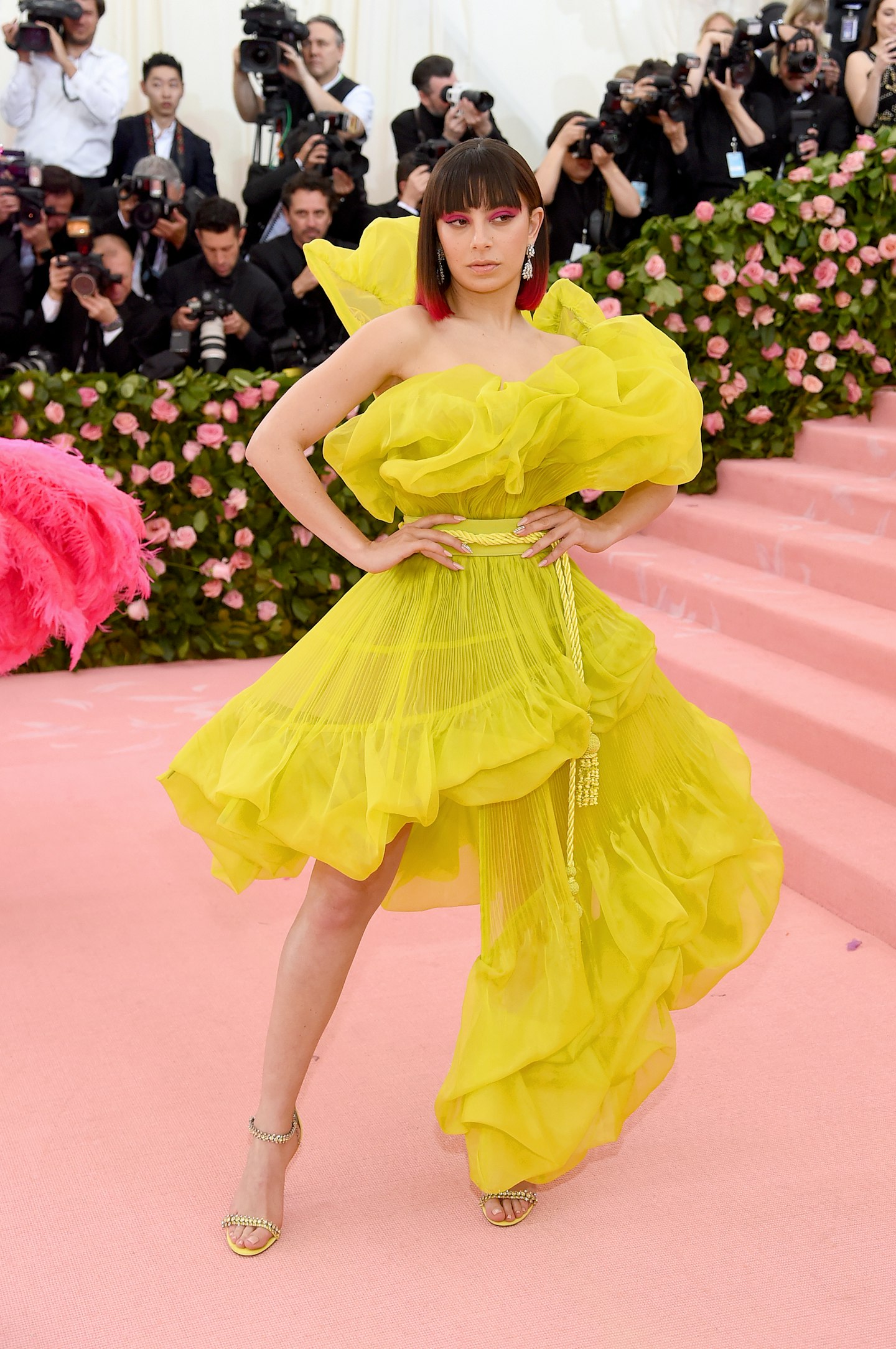 Charli XCX made her Met Gala debut in neon yellow