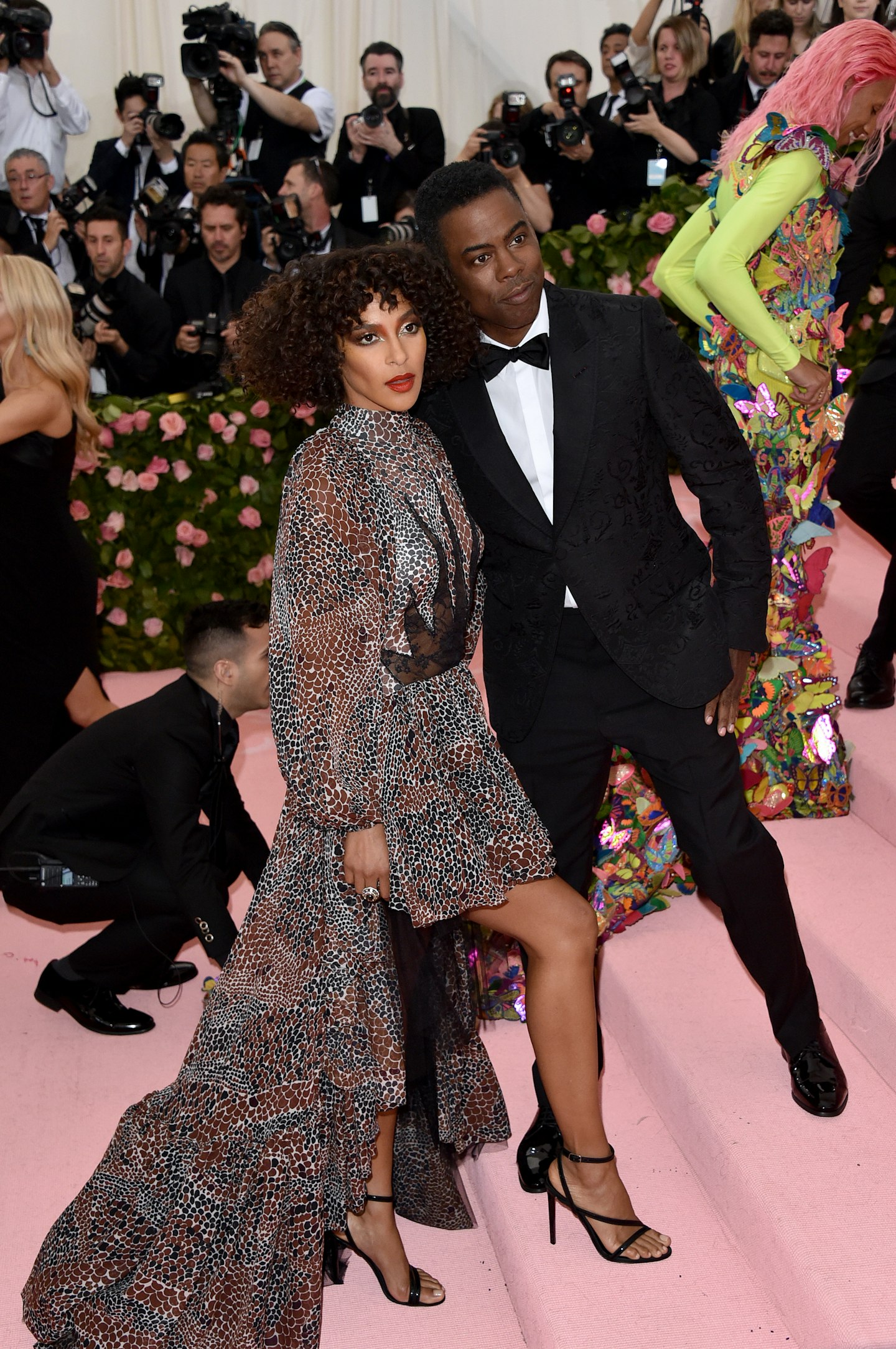 Chris Rock arrived with girlfriend Megalyn Echikunwoke