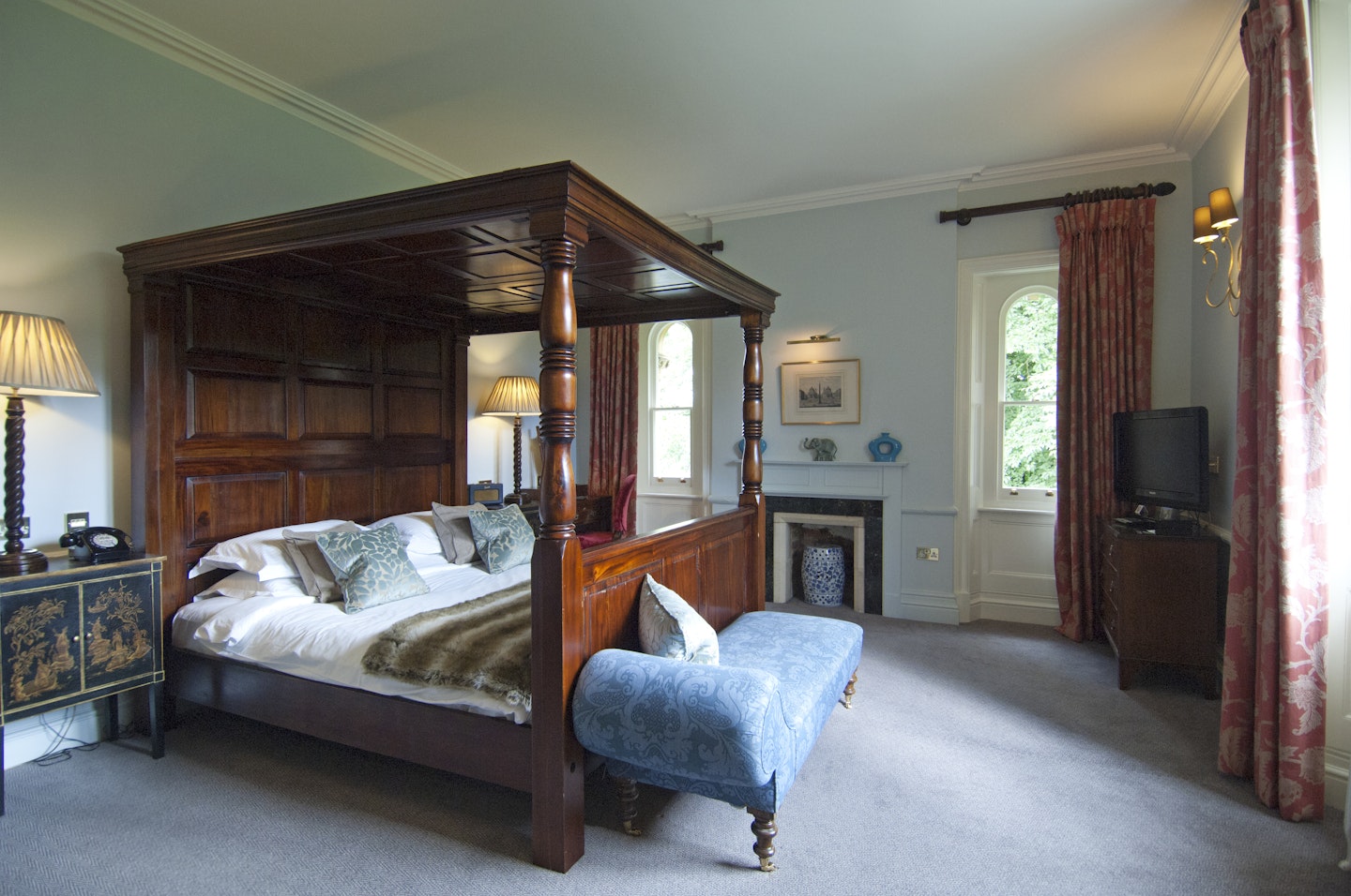 Beechfield House offers luxurious four-poster beds for a good night's sleep