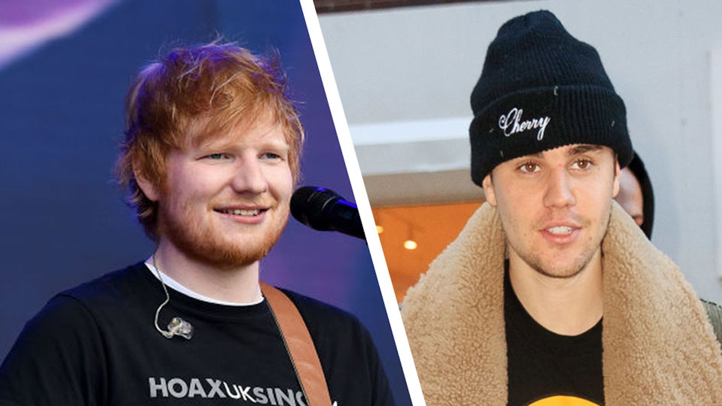 Ed Sheeran and Justin Bieber