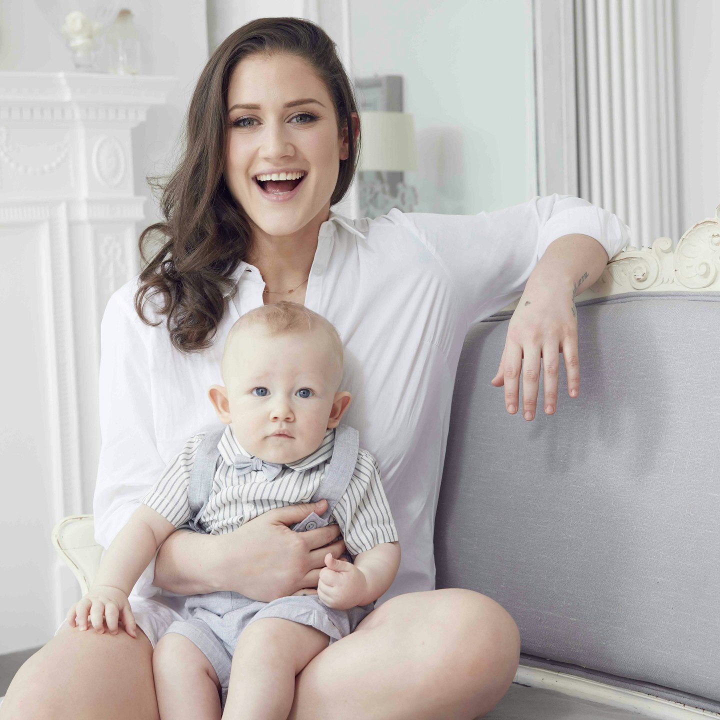 Katie Waissel and baby