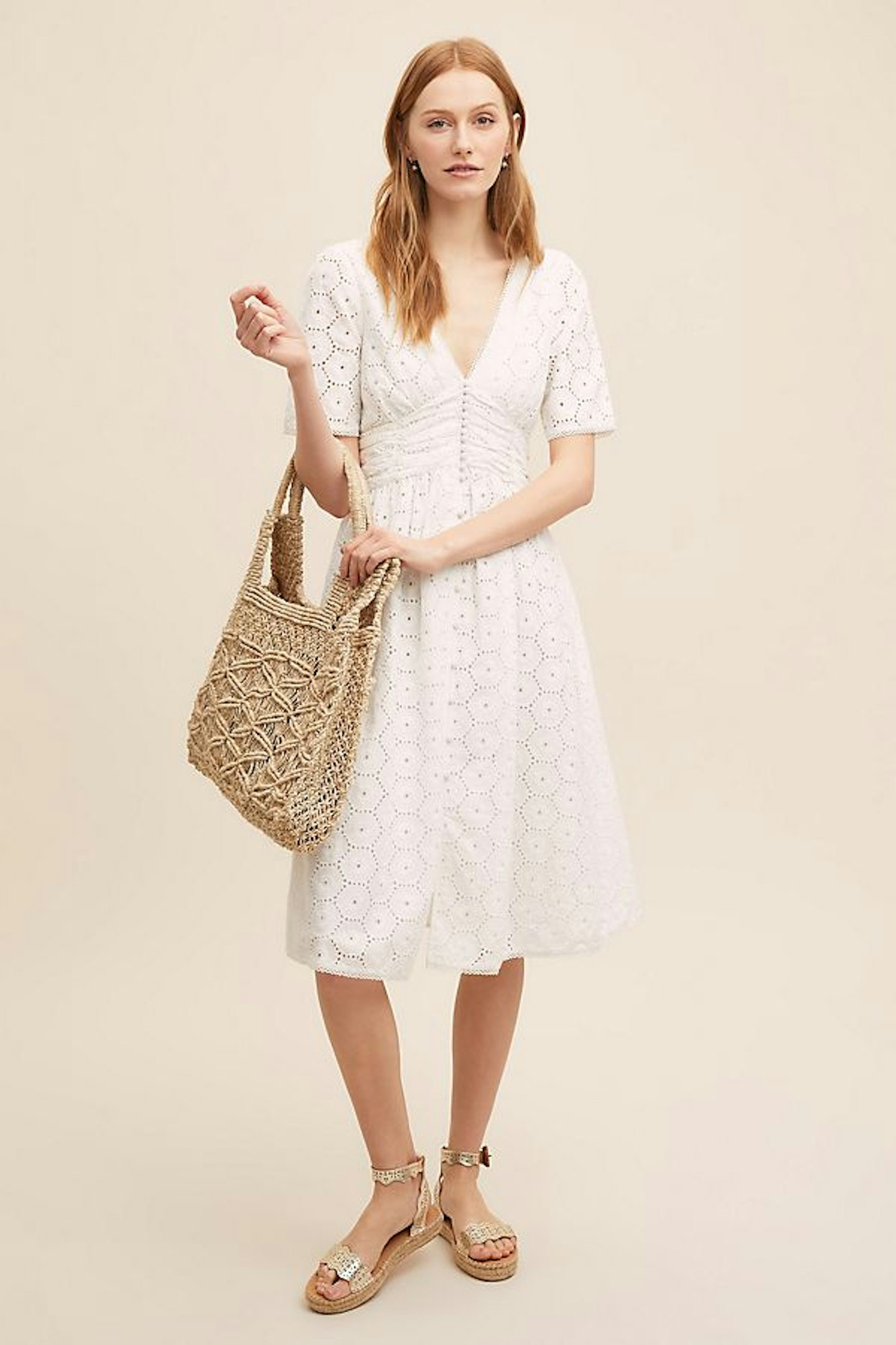 Anthropologie, Broderie Anglaise Dress, £175