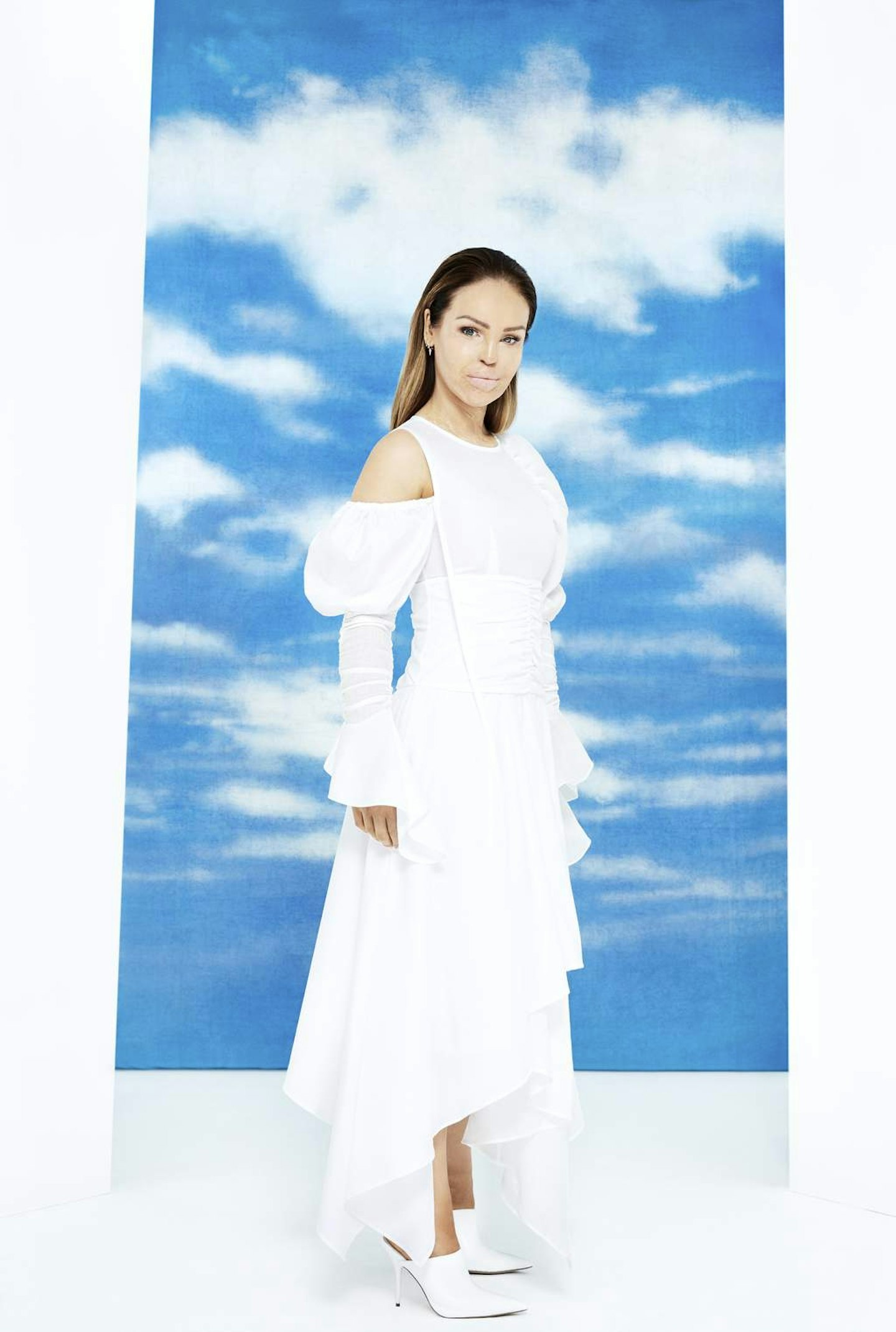 Katie Piper on set with Grazia UK