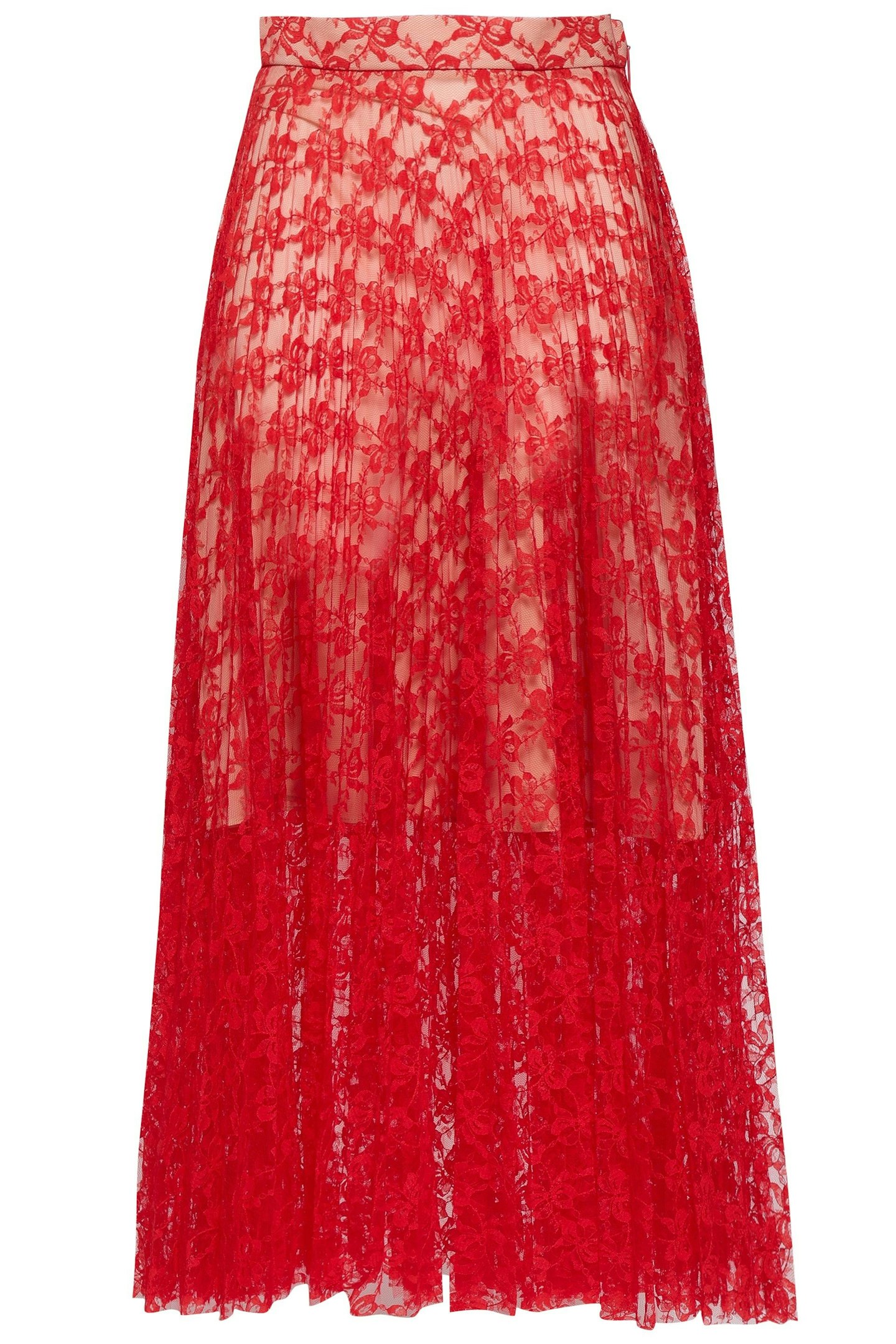 Christopher Kane, Red Lace Skirt, £445