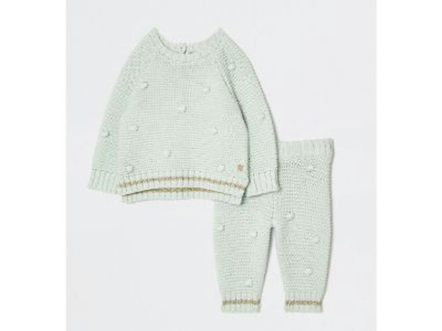 Baby green bobble knit set, 25, River Island