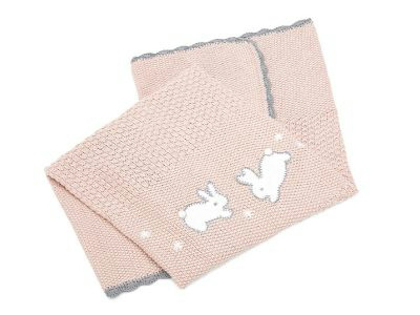 Mamas & Papas Knitted Blanket - Welcome to the world - Pink, 29, Mothercare