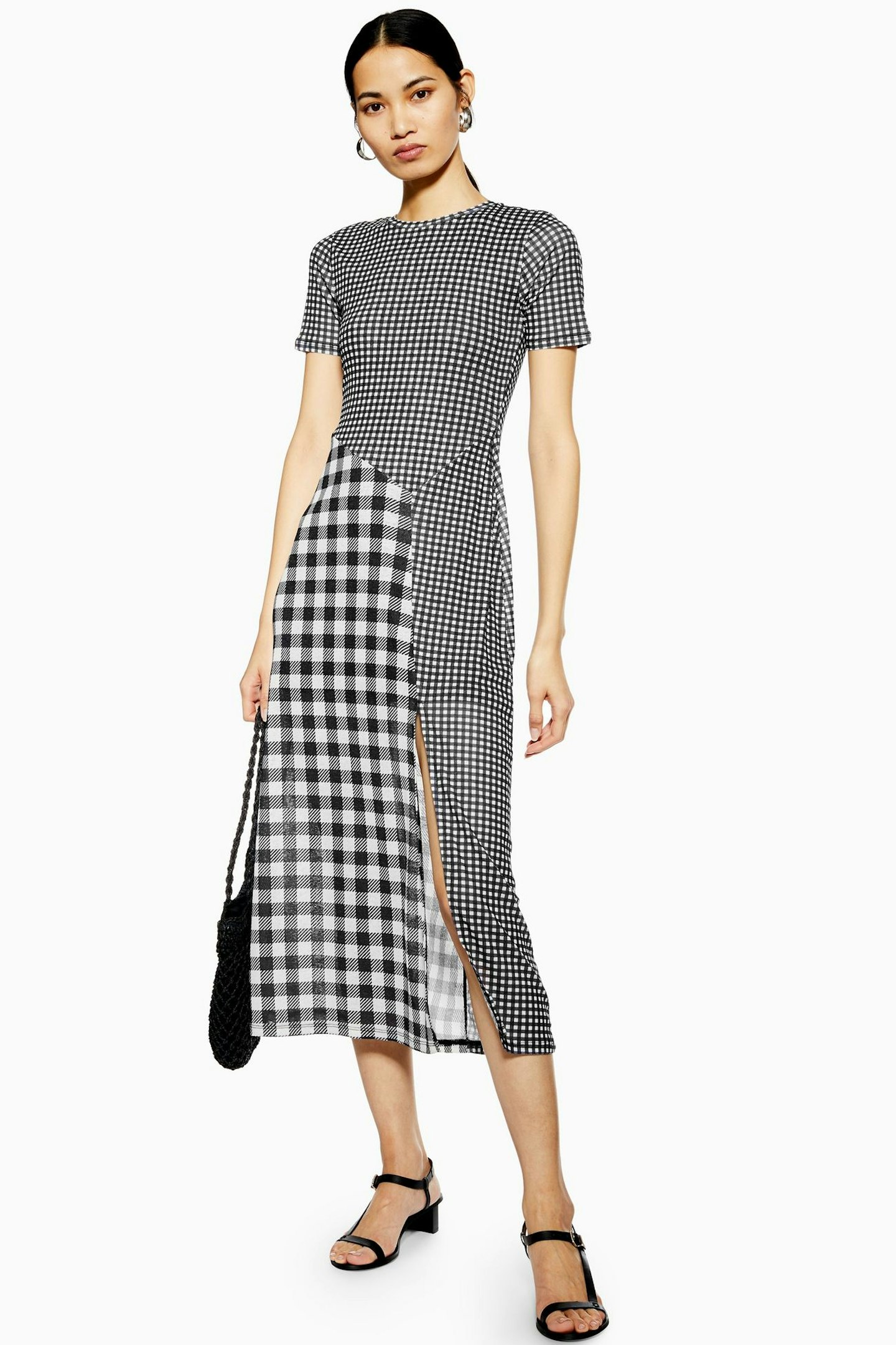 Topshop, Gingham Check Midi Dress, £35