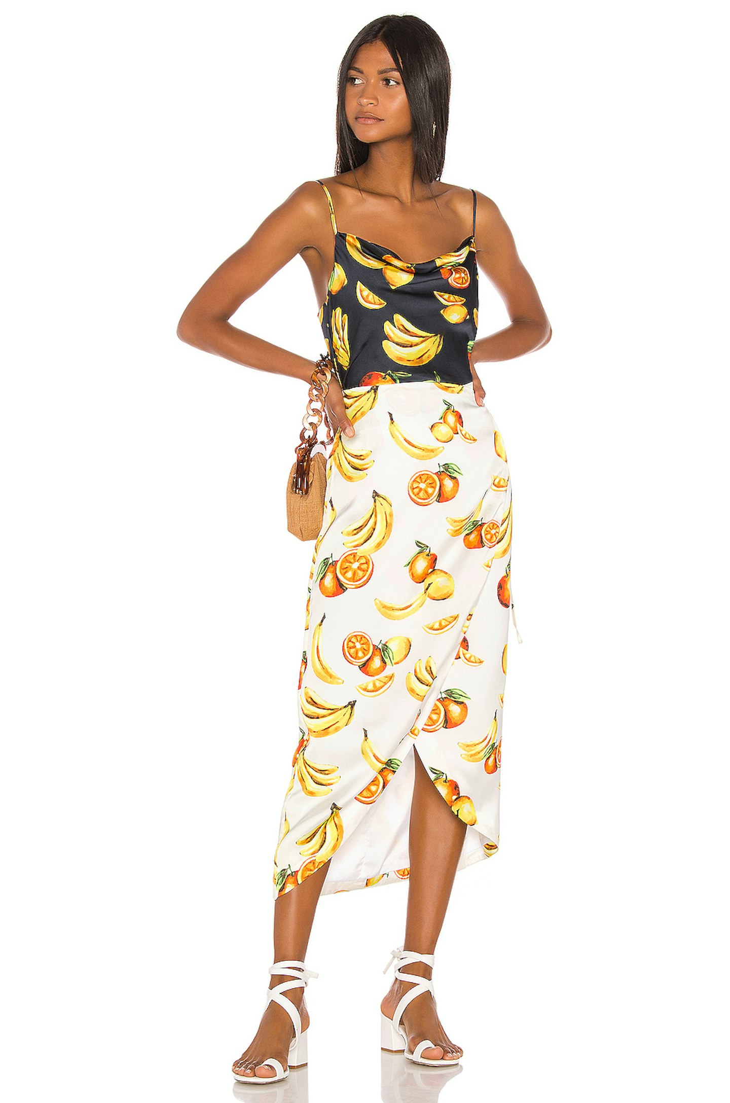 aimee song fruit print dress revolve