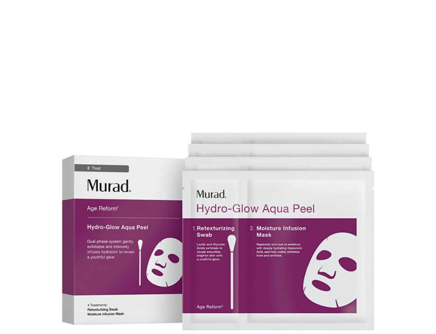 Murad Hydro-Glow Aqua Peel (4 pack), Lookfantastic.com, 40.00