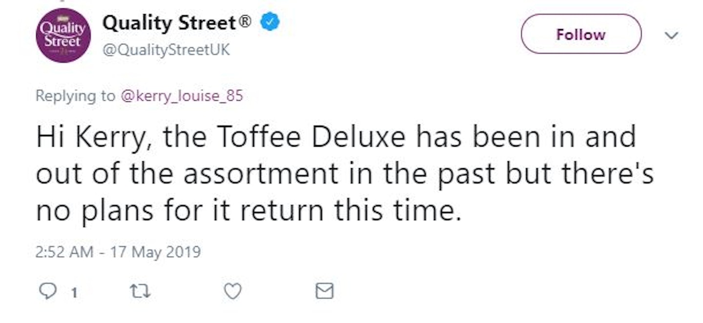 Quality Street Twitter