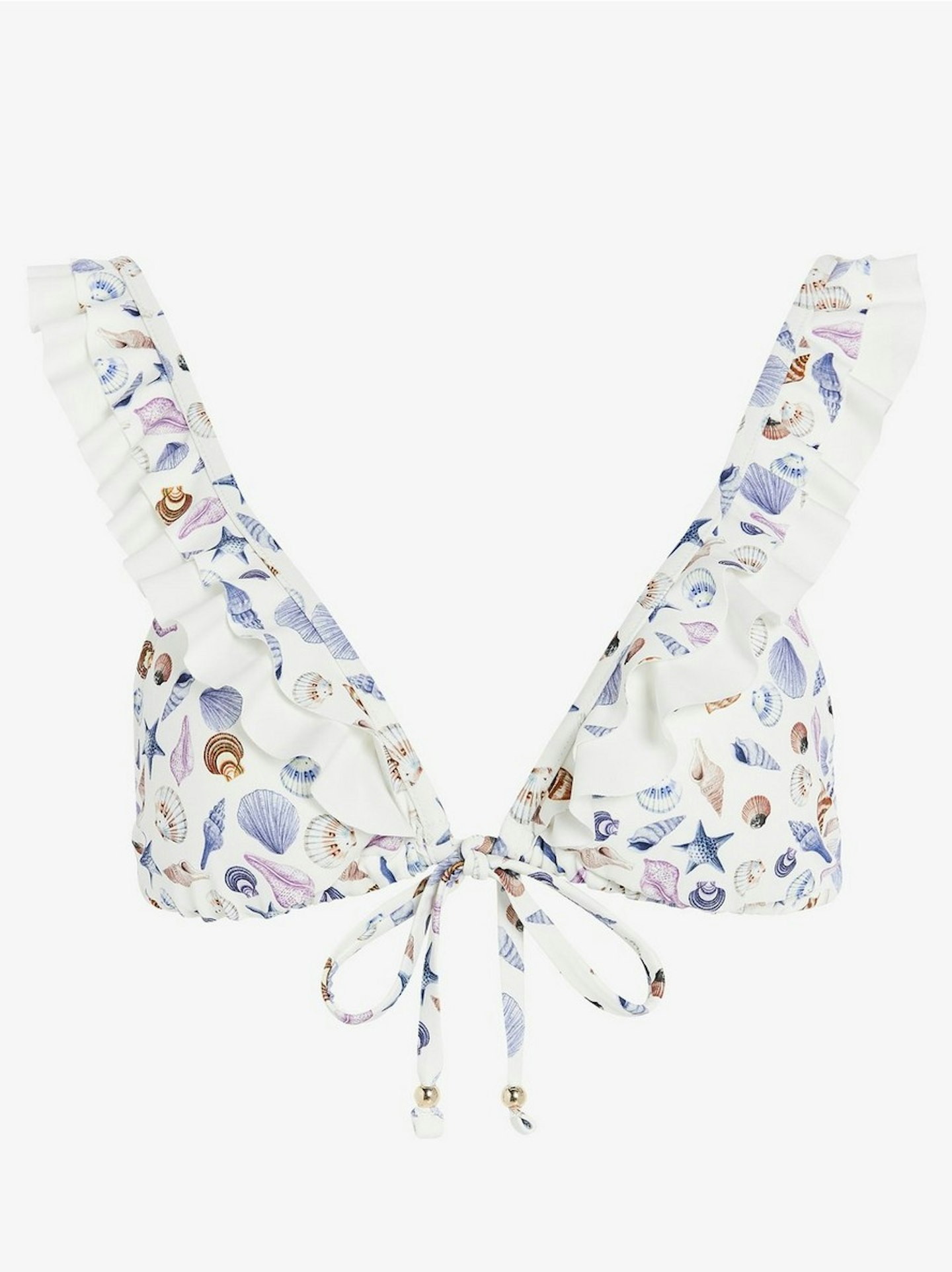 Seashell Print Bikini Top, £19.99