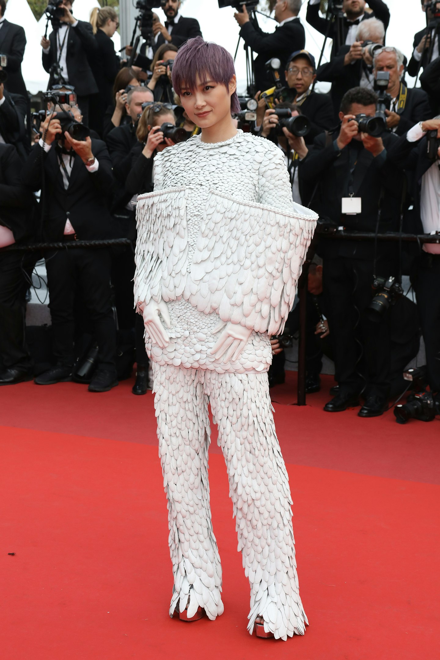 Li Yuchun in Balmain Haute Couture