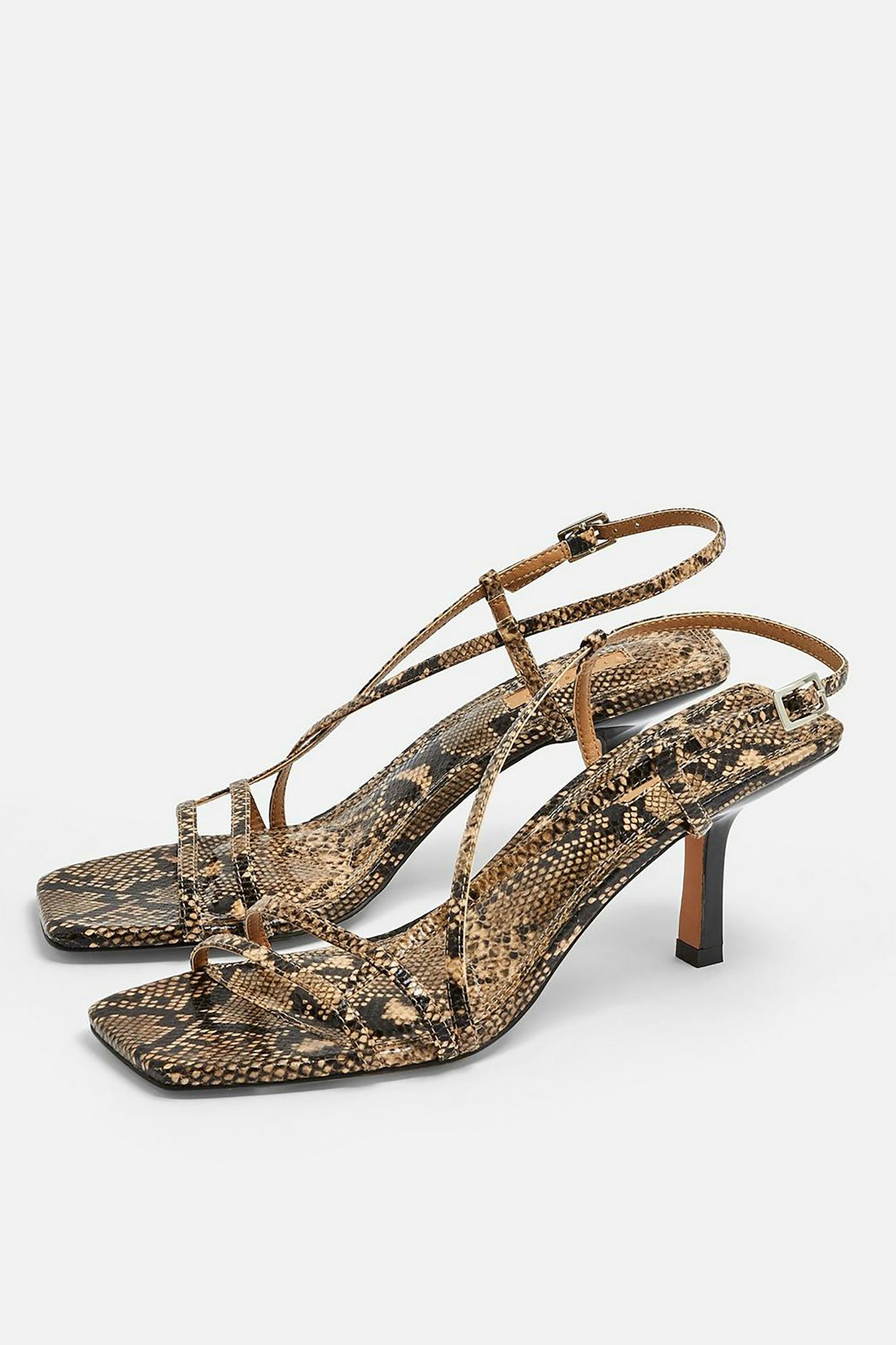 STRIPPY Snake Print Sandals, £39