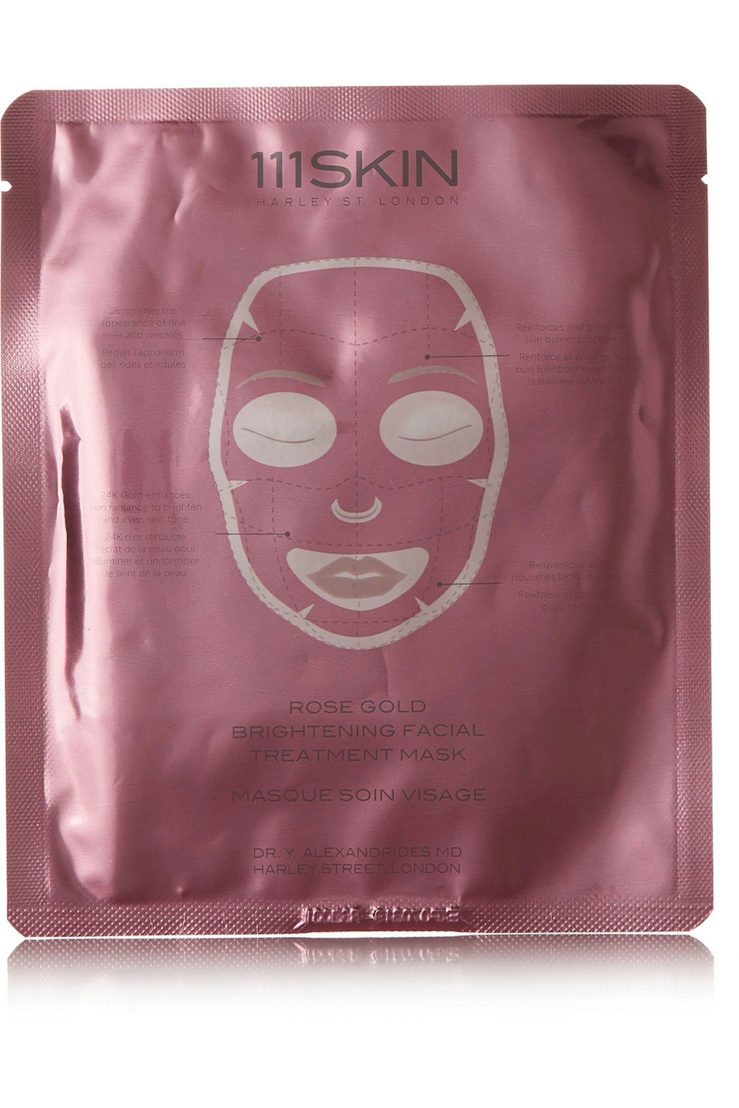 111Skin, Rose Gold Brightening Facial Treatment Mask, £20