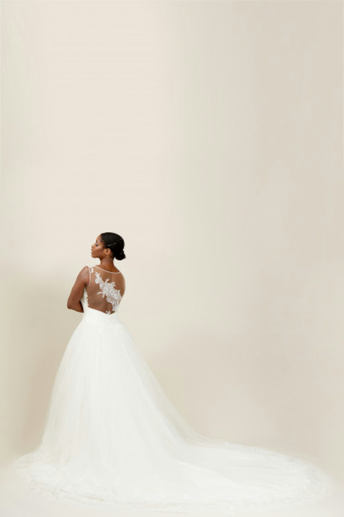 Alessandra Rinaudo, Tulle Gown with Floral Lace Appliquu00e9, WAS £3,880, NOW £1,550