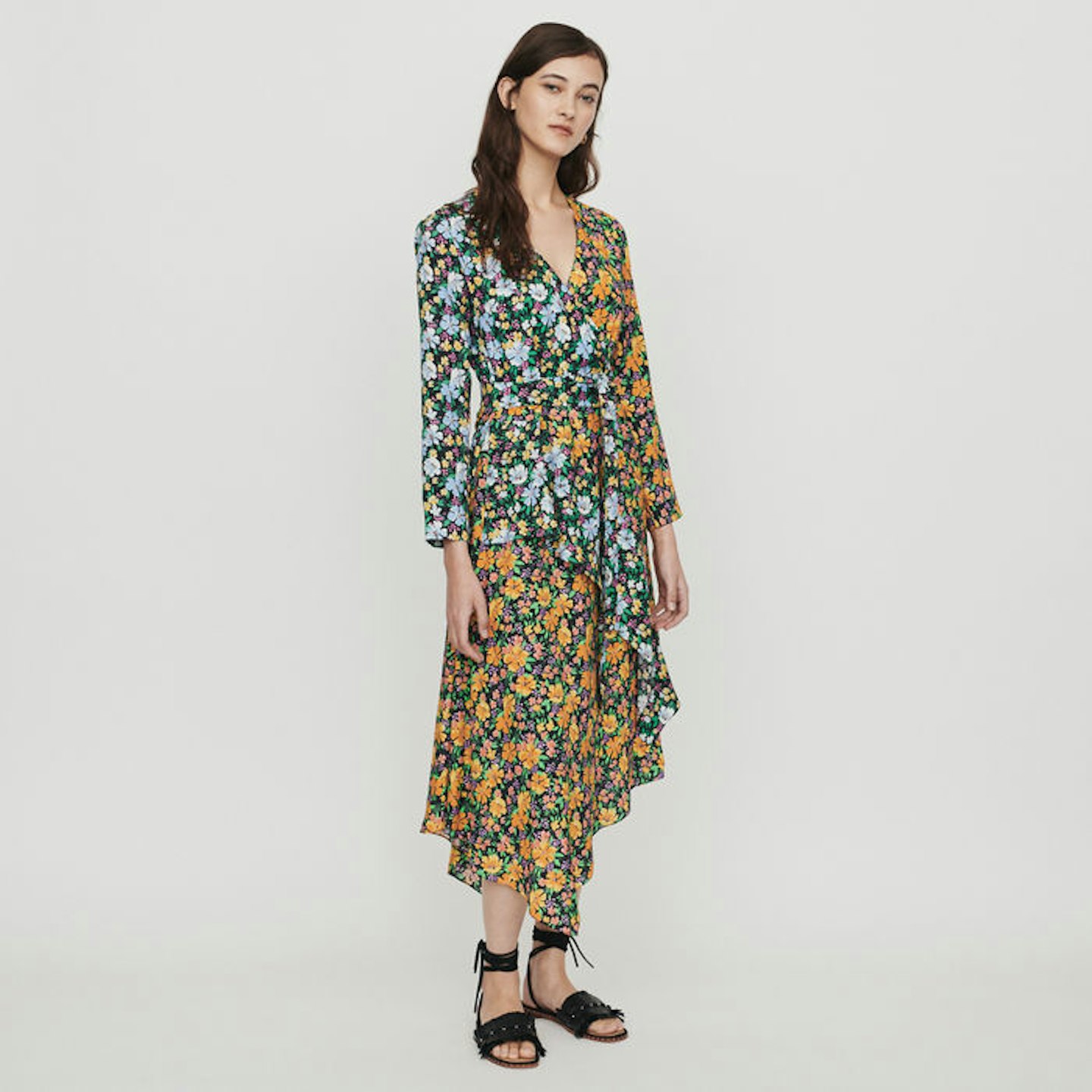 Contrast Floral Print Midi, £290