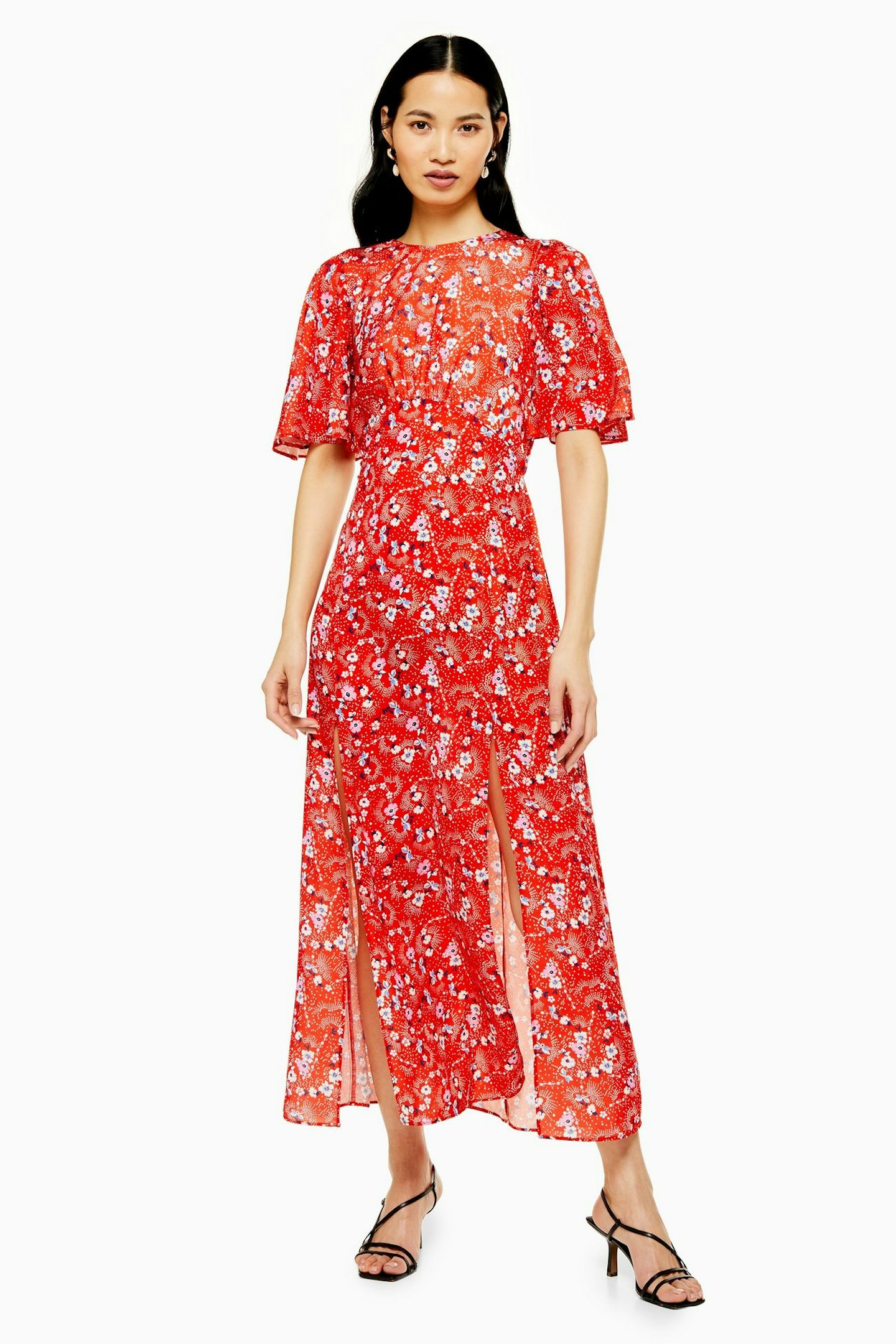 Floral Star Print Midi Dress, £39