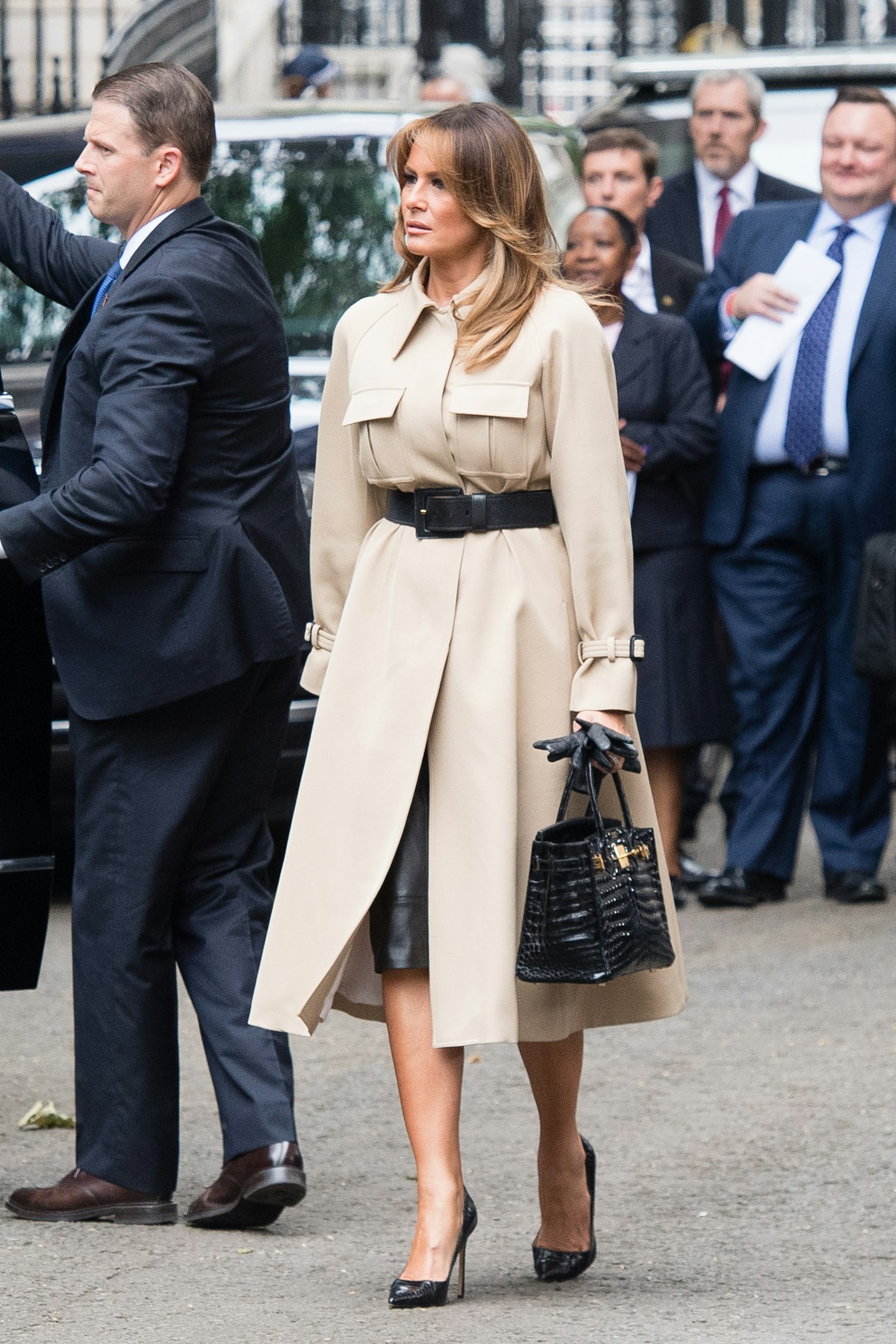 Melania Trump outside 10 Downing Street