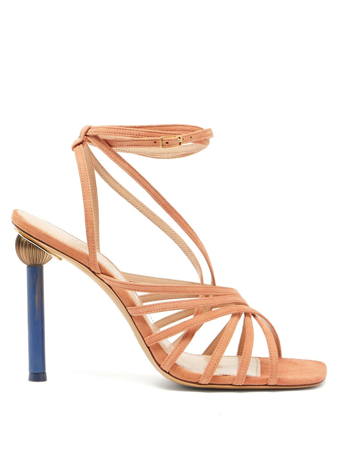 Jacquemus, Mismatched Heel Suede Sandals, WERE £560, NOW £392