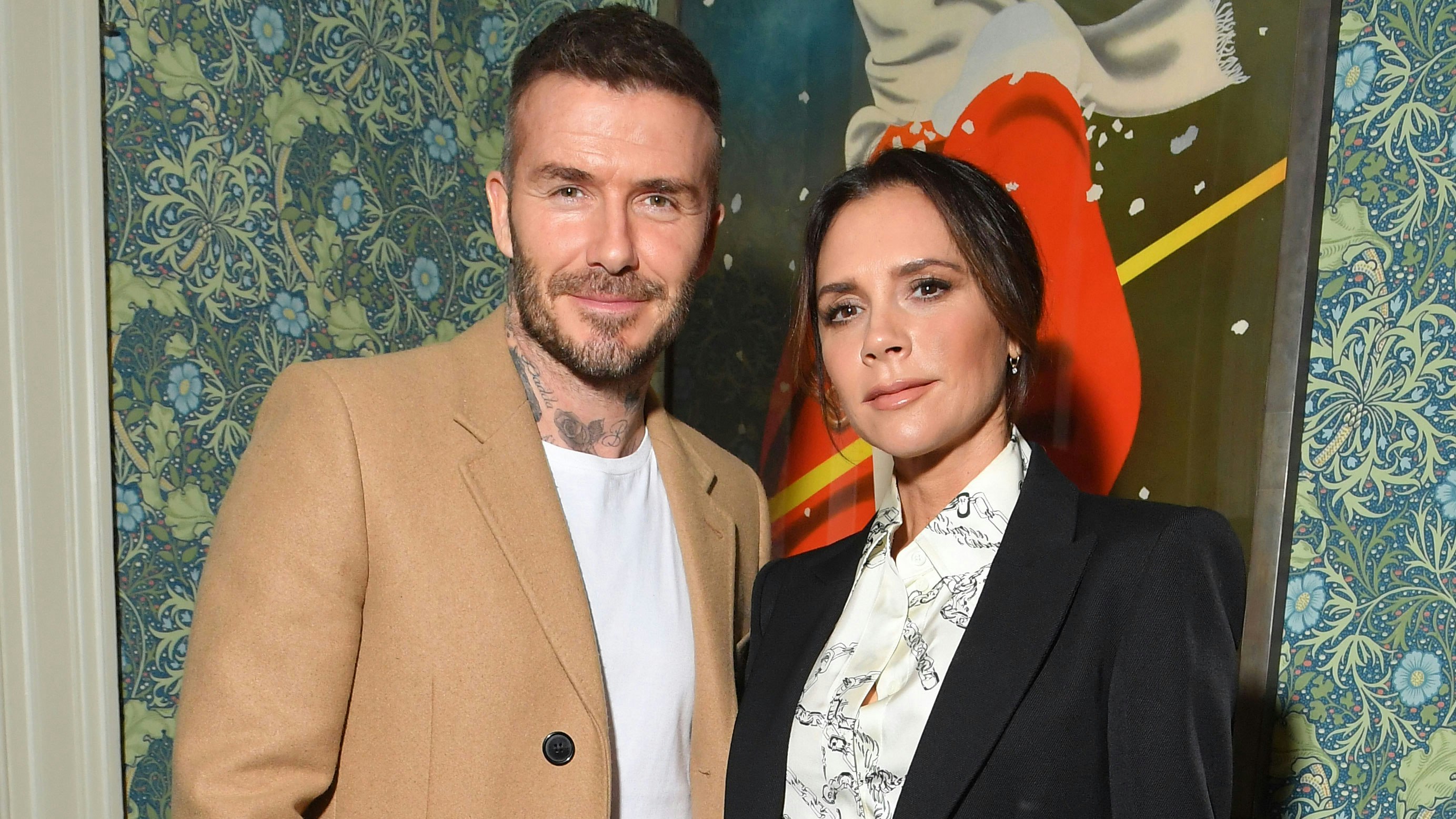 David Beckham and Victoria Beckham look glum on casual date night