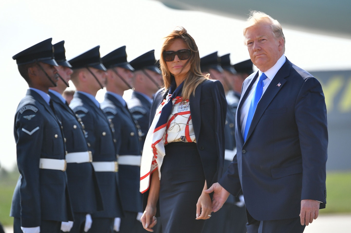 melania trump burberry blouse 