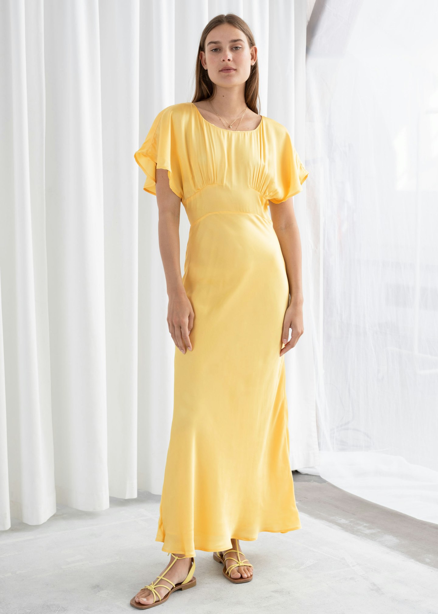 & Other Stories satin maxi dress