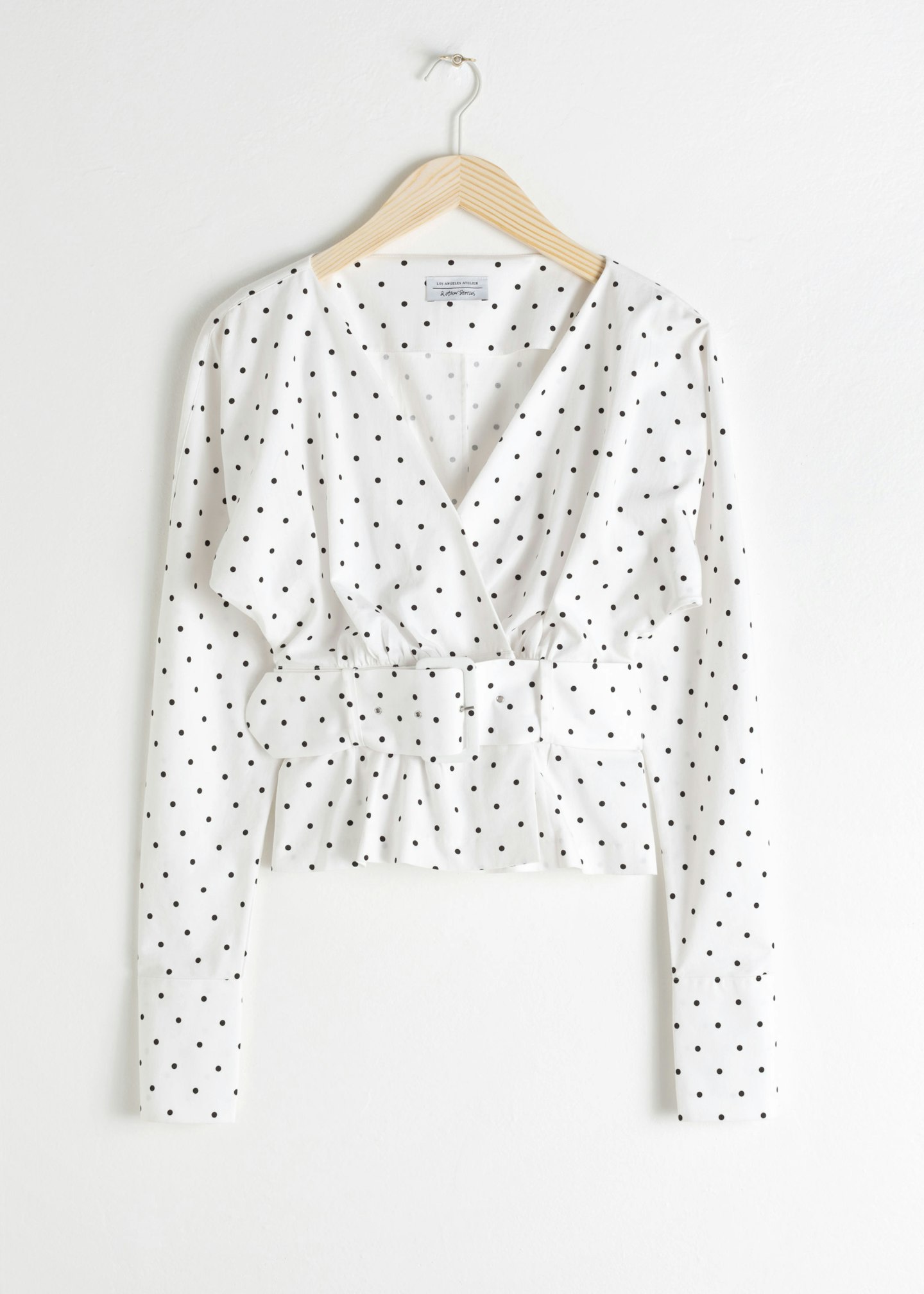 & Other Stories polka dot blouse