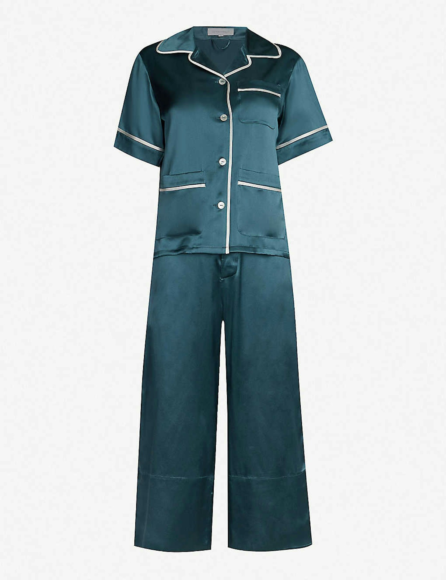 Olivia von Halle, Silk-Satin Pyjama Set, £415