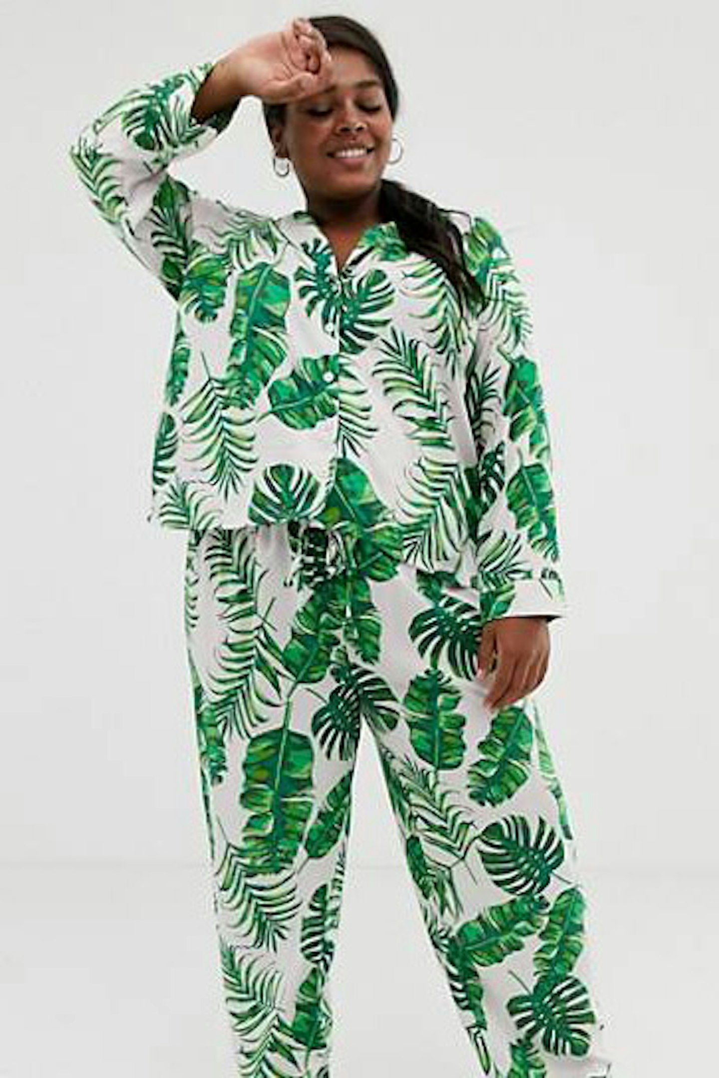 ASOS, Palm Print Pyjama Set, £28