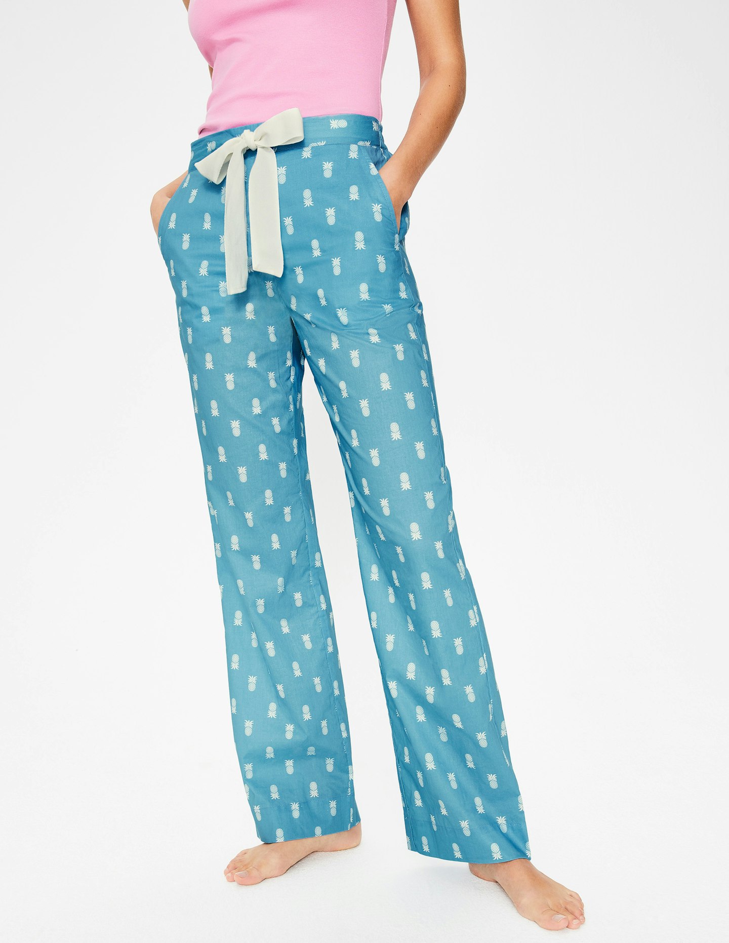 Boden, Pineapple Print Pyjama Trousers, £30
