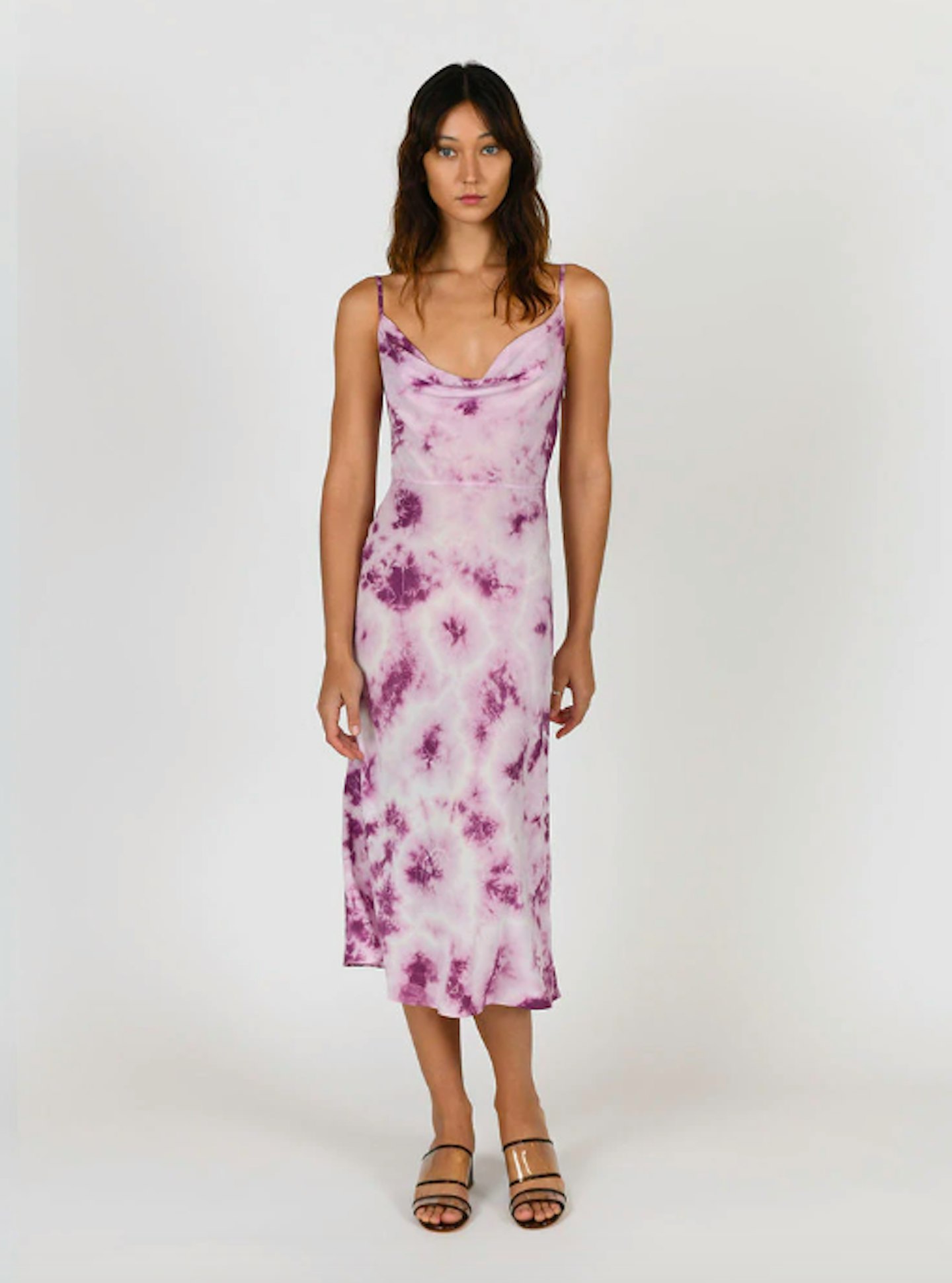 Cowl Neck Tie-Dye Slip Dress, £210