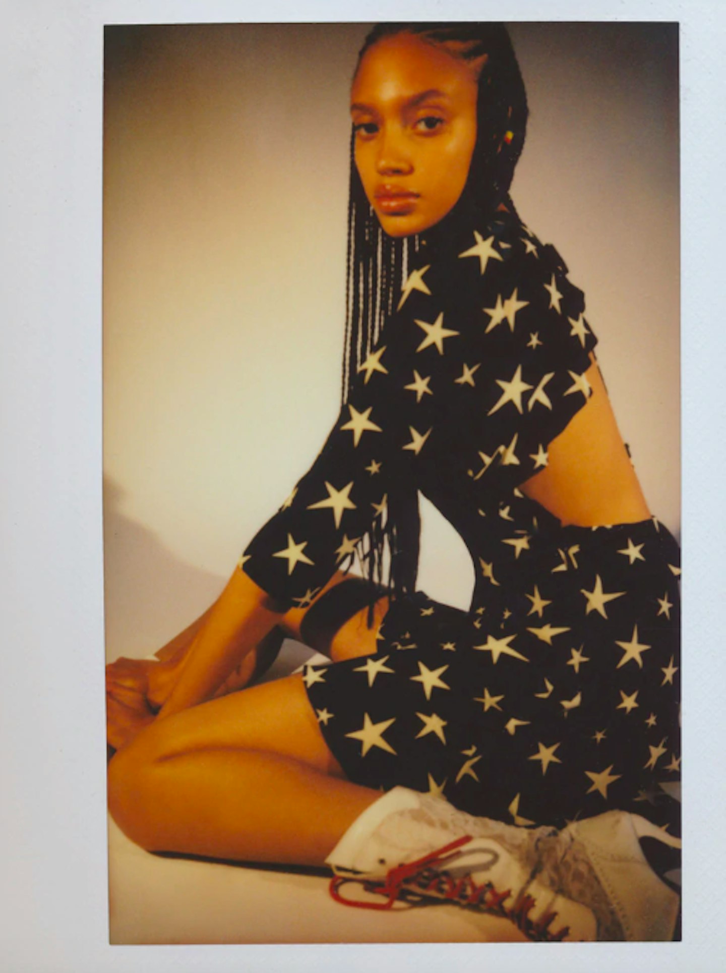 Star Print Cut Out Mini Dress, £185