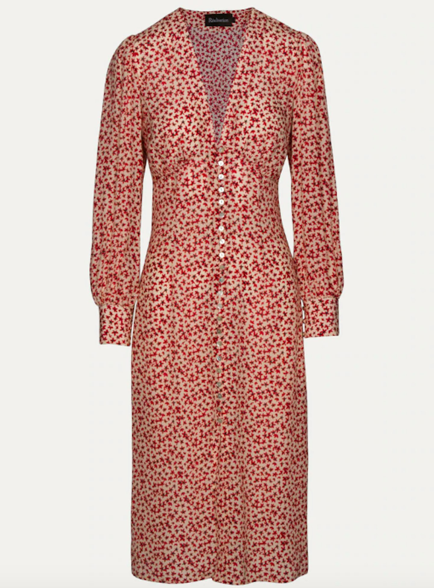 Star Print Button-Down Midi Dress, £240