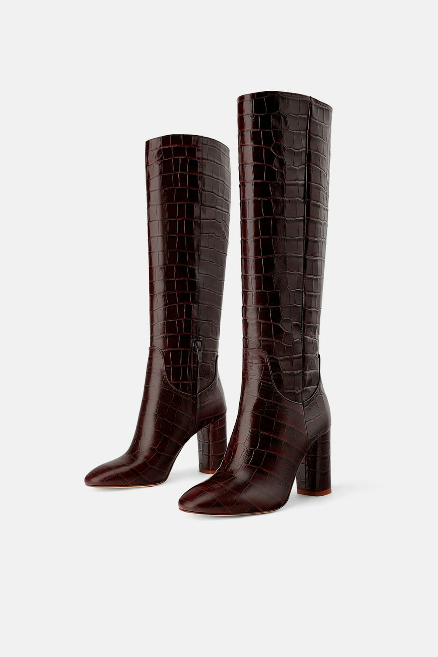 Zara, Animal Print Heeled Boots, WERE £149 NOW £89.99